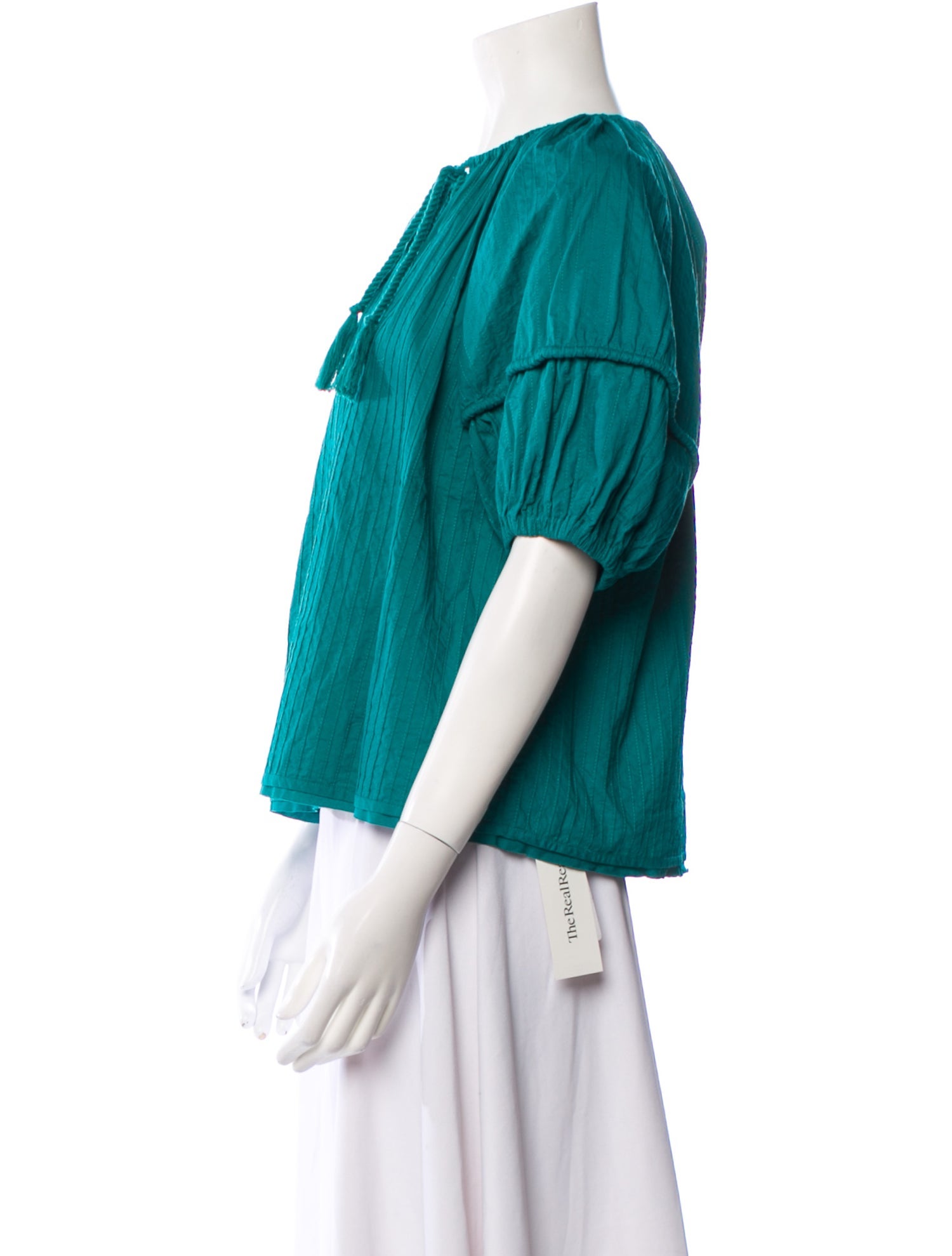 Ulla Johnson V-Neck Short Sleeve Blouse