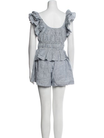 Ulla Johnson Linen Striped Short Set