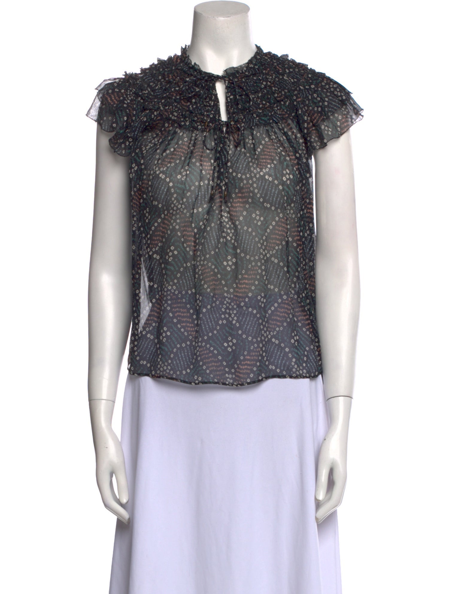 Ulla Johnson Silk Floral Print Blouse