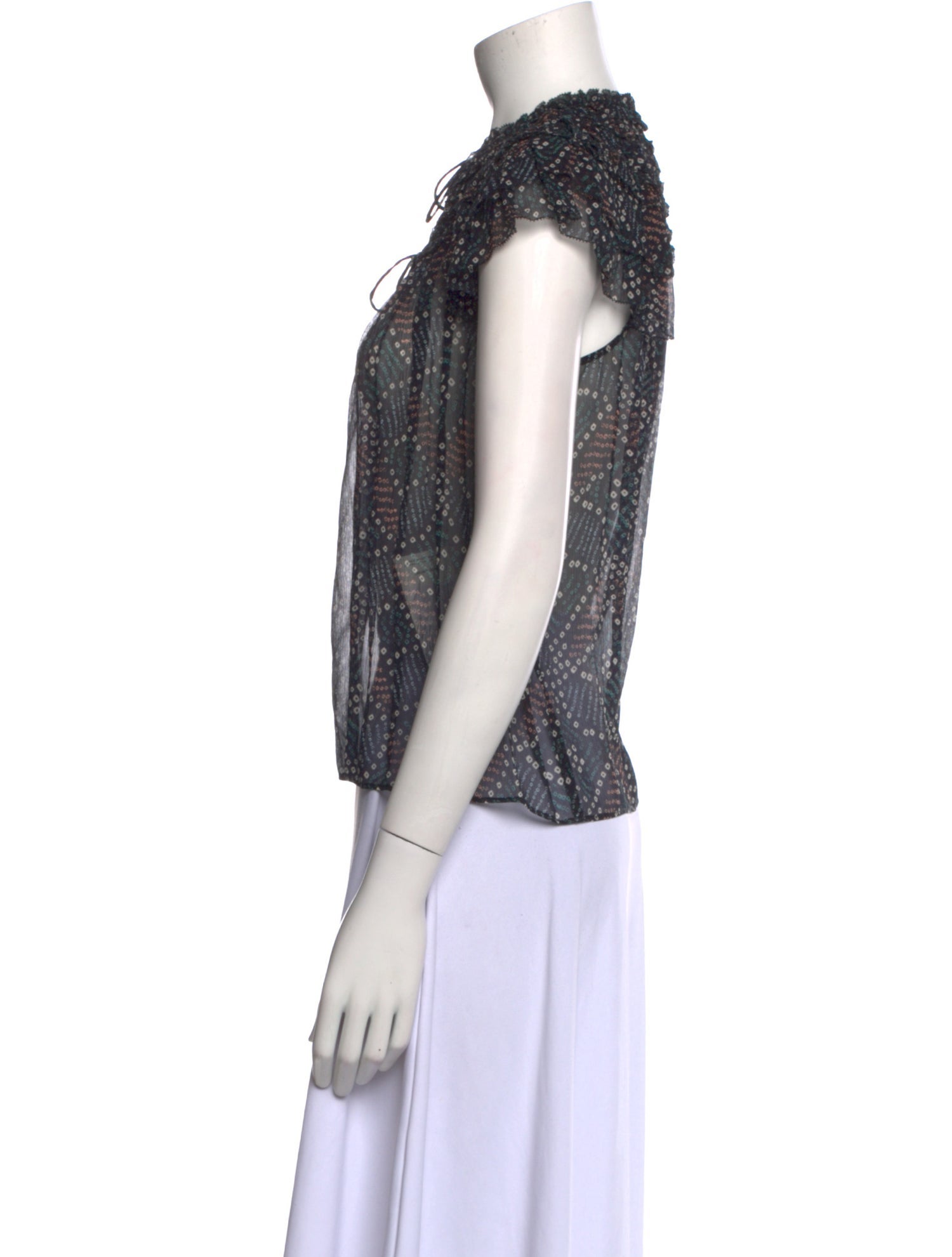 Ulla Johnson Silk Floral Print Blouse