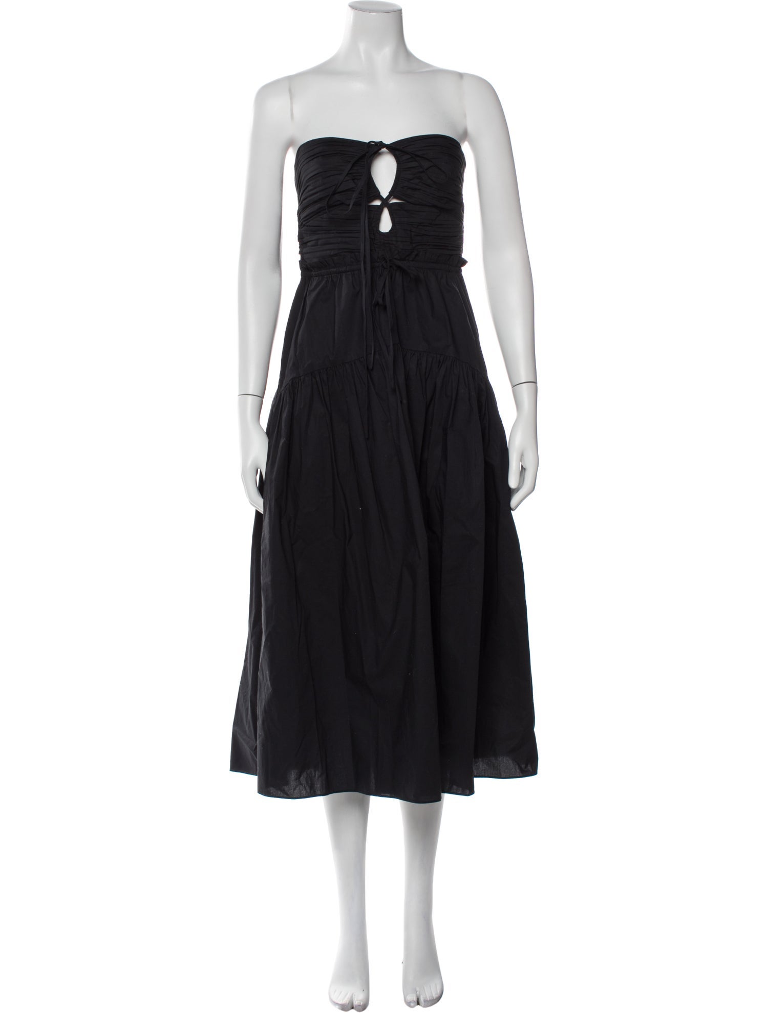Ulla Johnson Strapless Midi Length Dress
