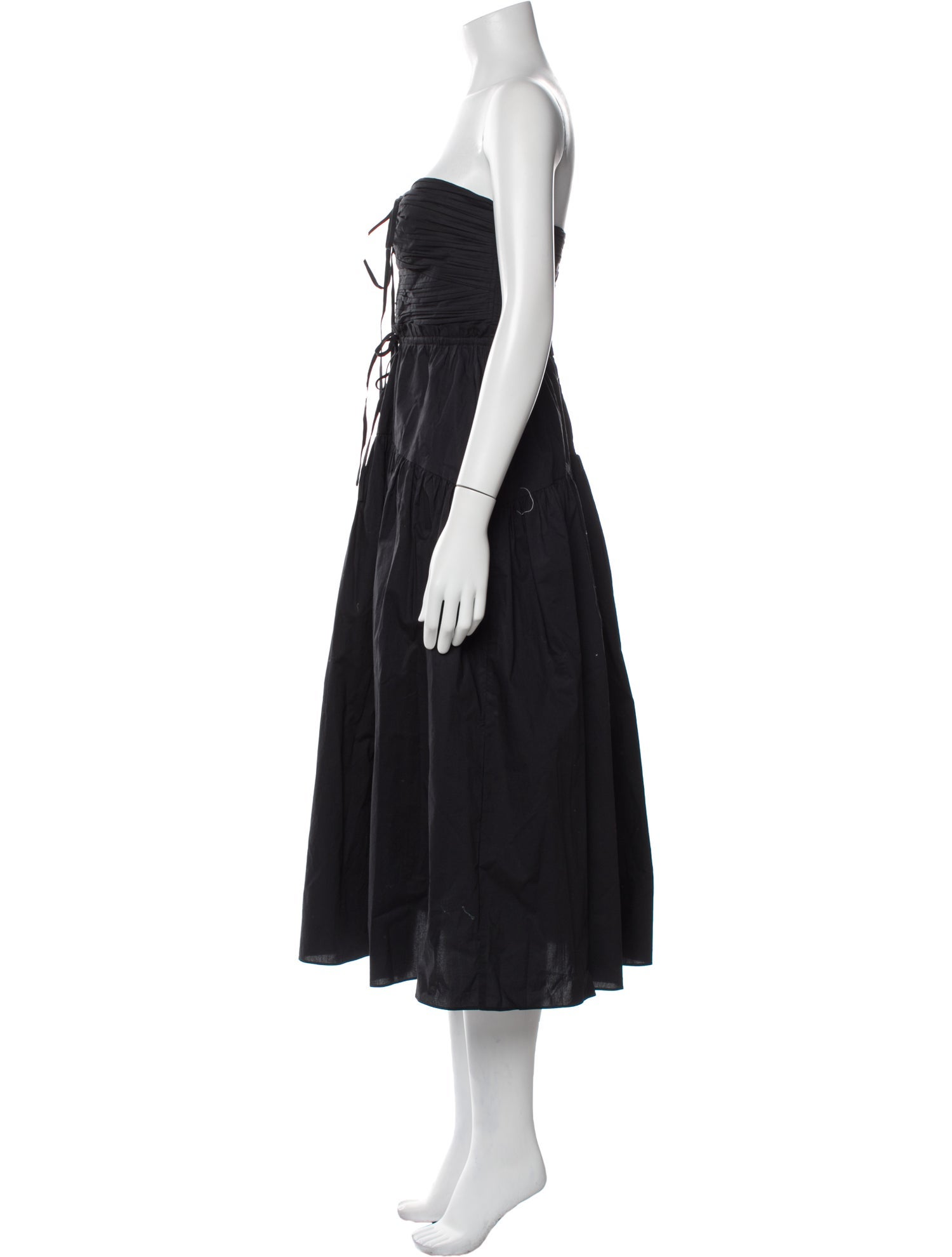 Ulla Johnson Strapless Midi Length Dress