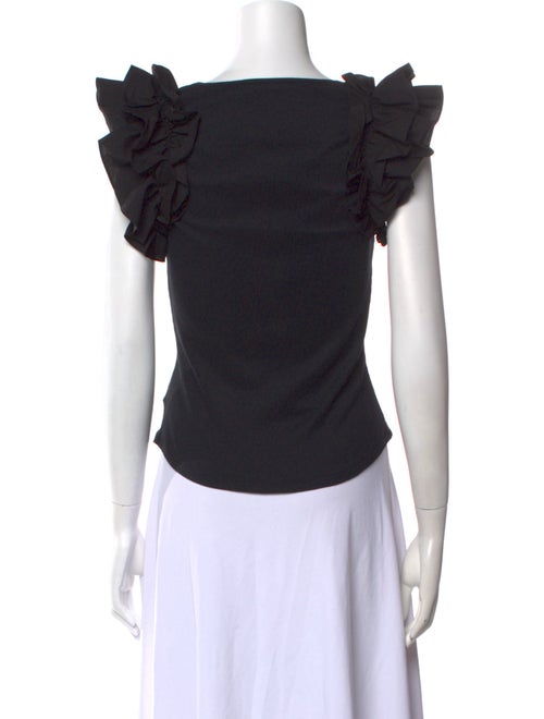 Ulla Johnson Scoop Neck Short Sleeve Crop Top