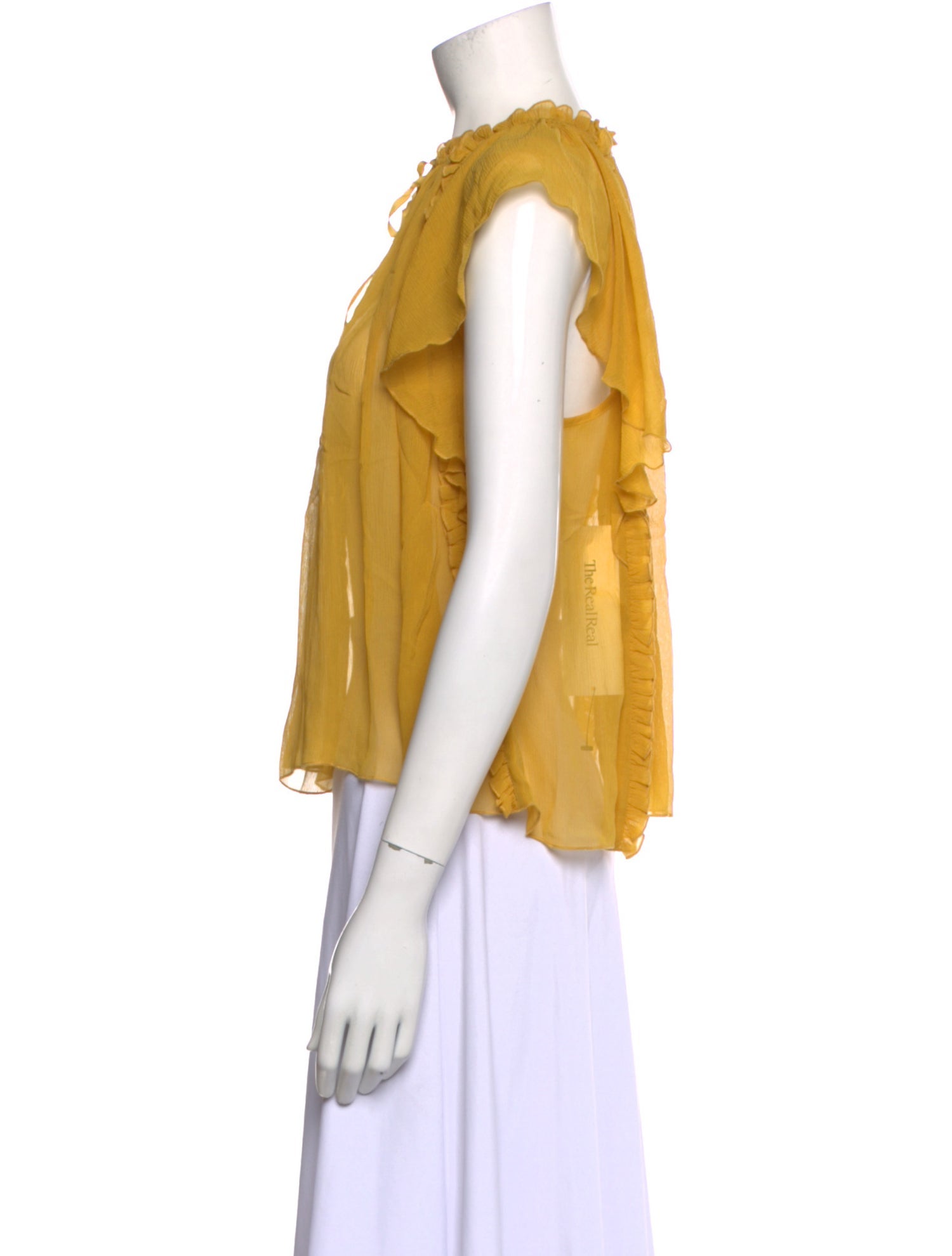 Ulla Johnson Silk Crew Neck Blouse