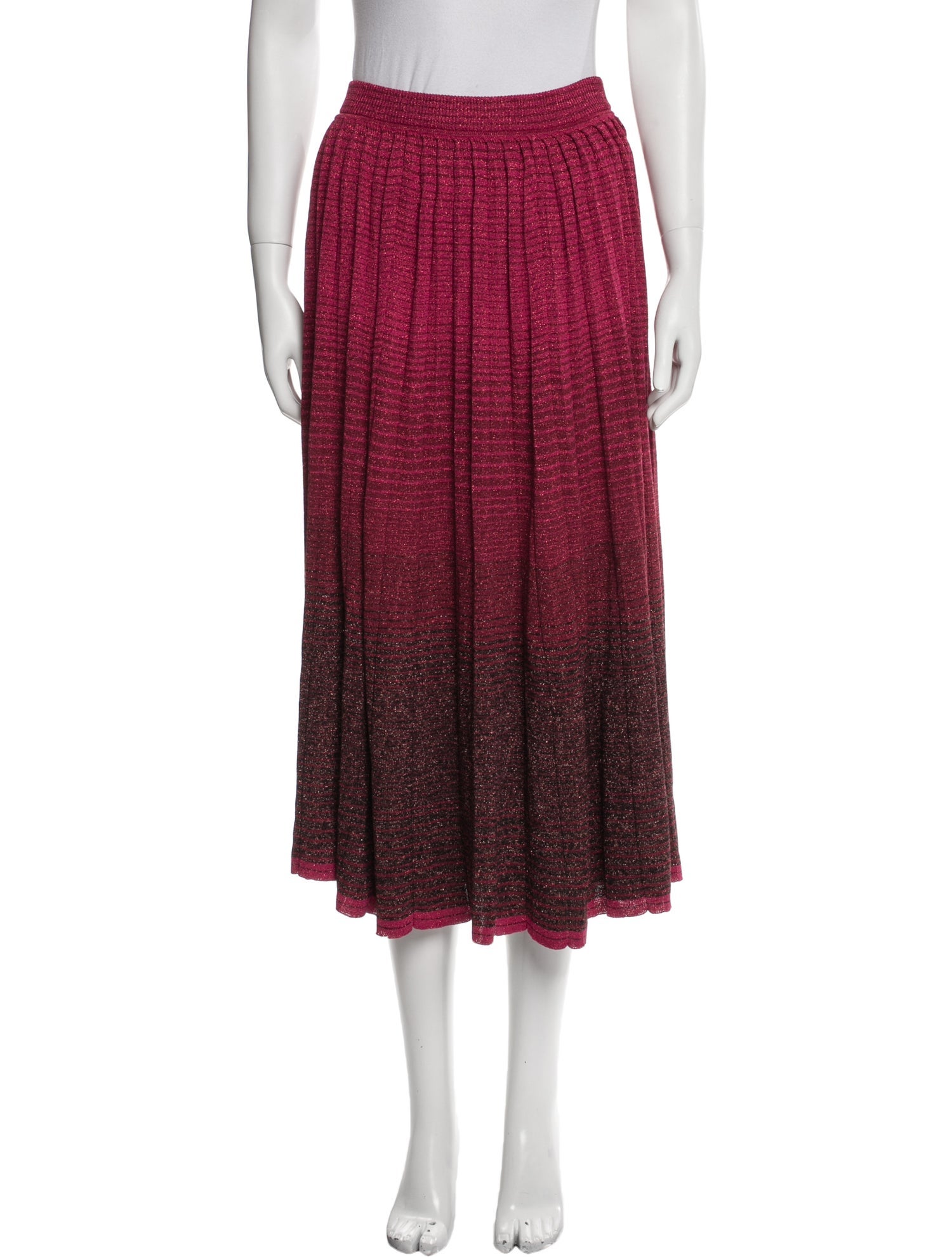 Ulla Johnson Colorblock Pattern Midi Length Skirt