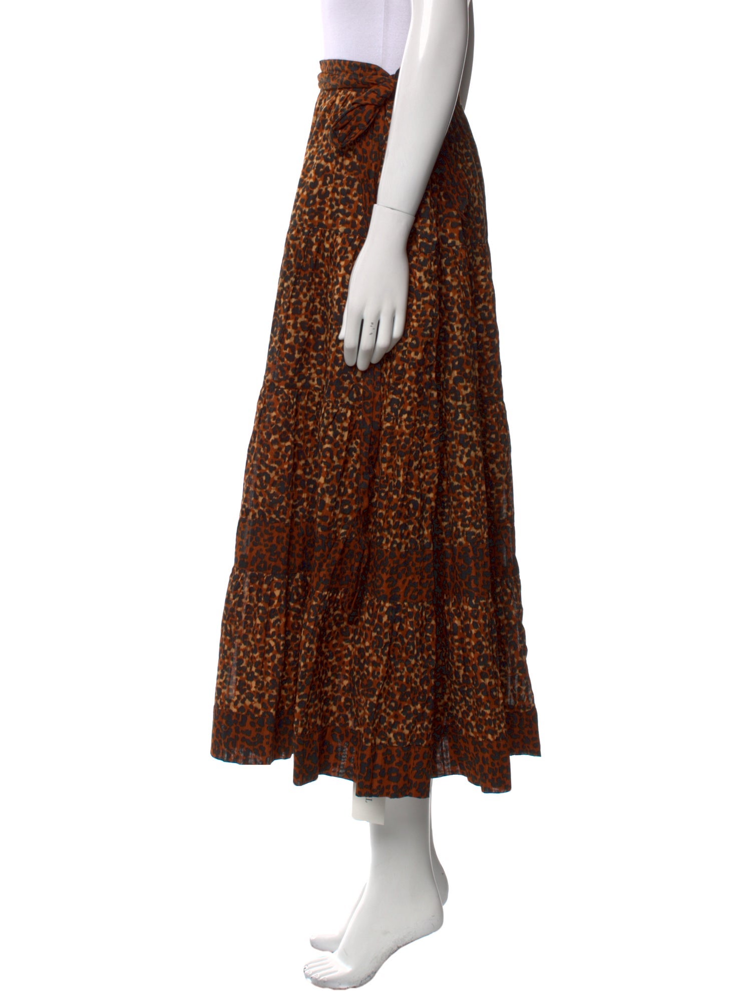 Ulla Johnson Animal Print Midi Length Skirt