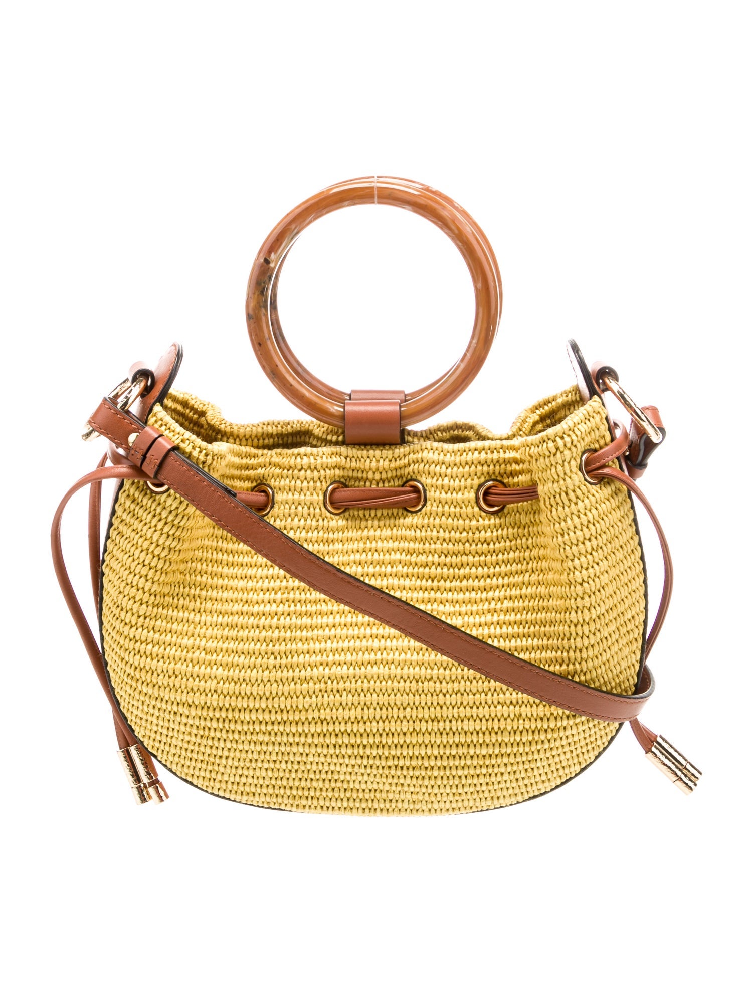 Ulla Johnson Raffia Top Handle Bag