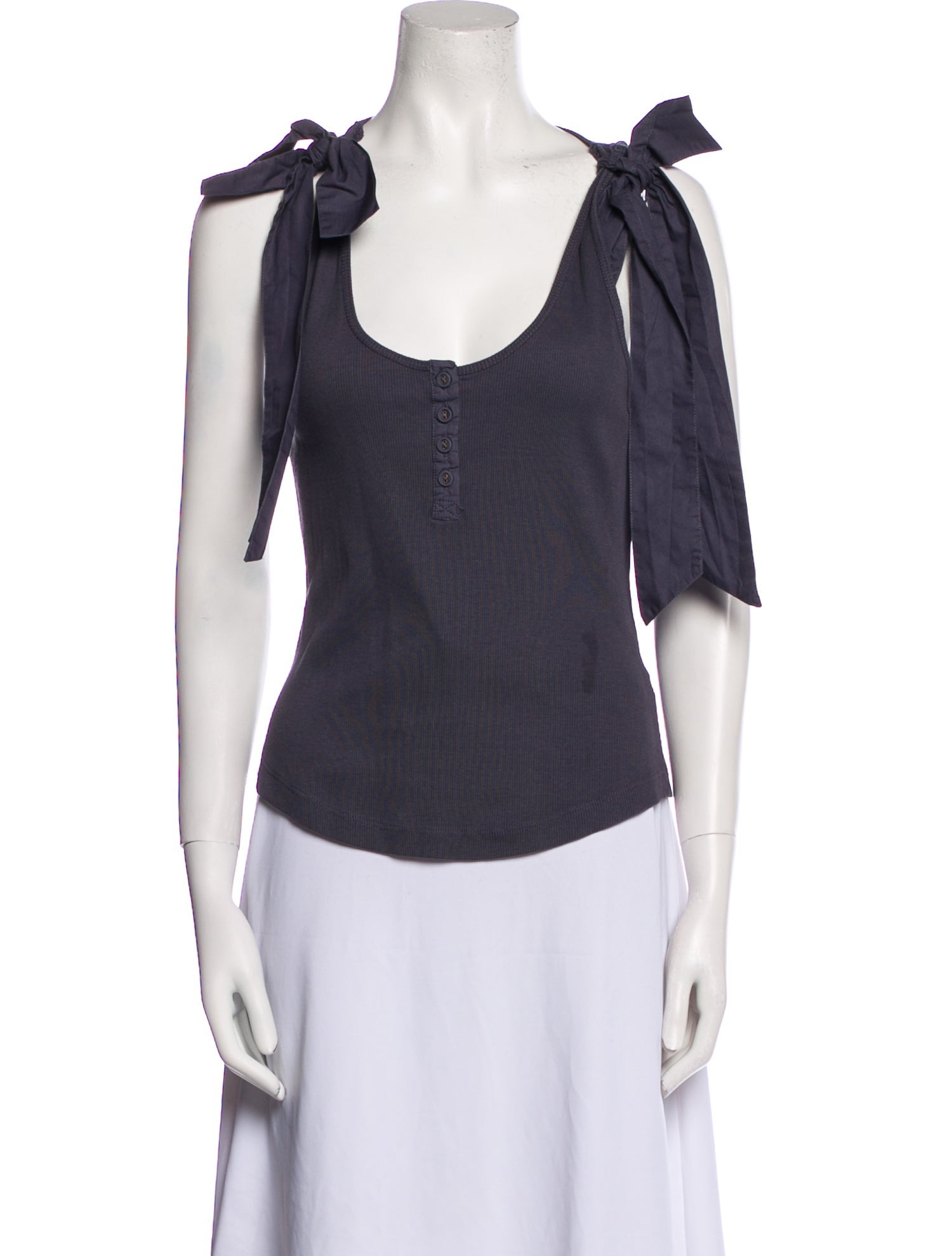 Ulla Johnson Scoop Neck Short Sleeve Top