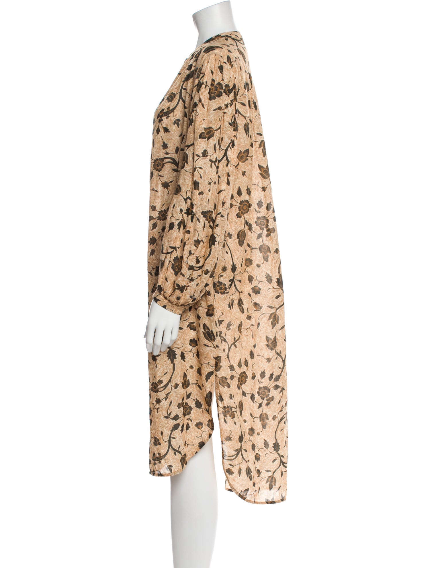 Ulla Johnson Floral Print Midi Length Dress