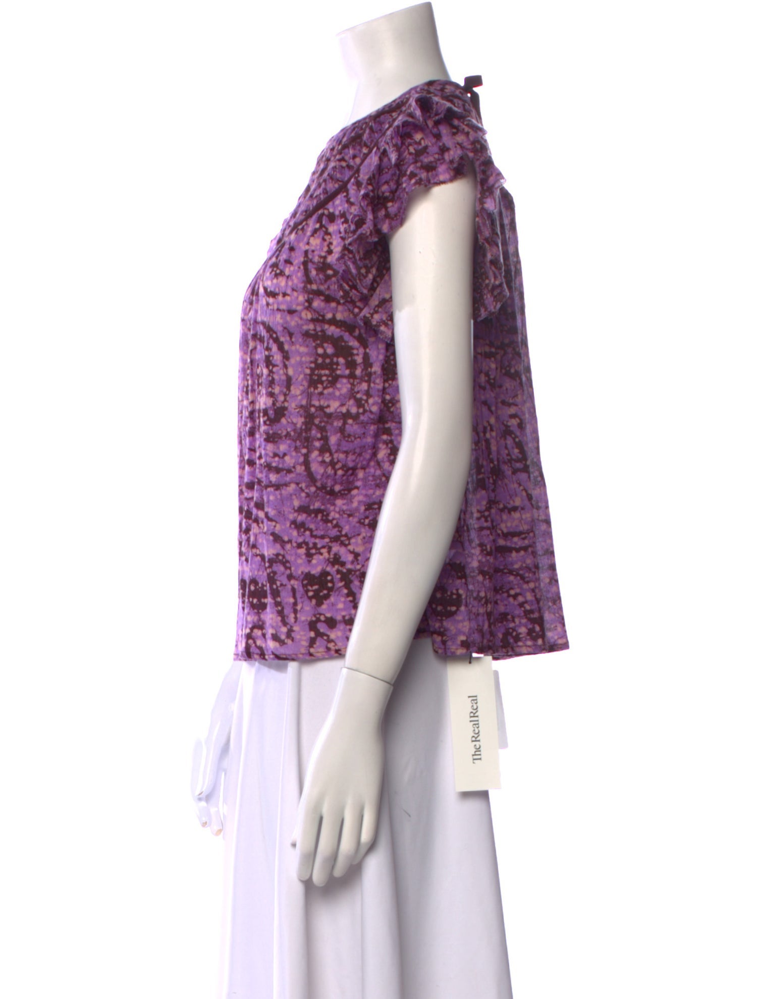 Ulla Johnson Printed Crew Neck Top