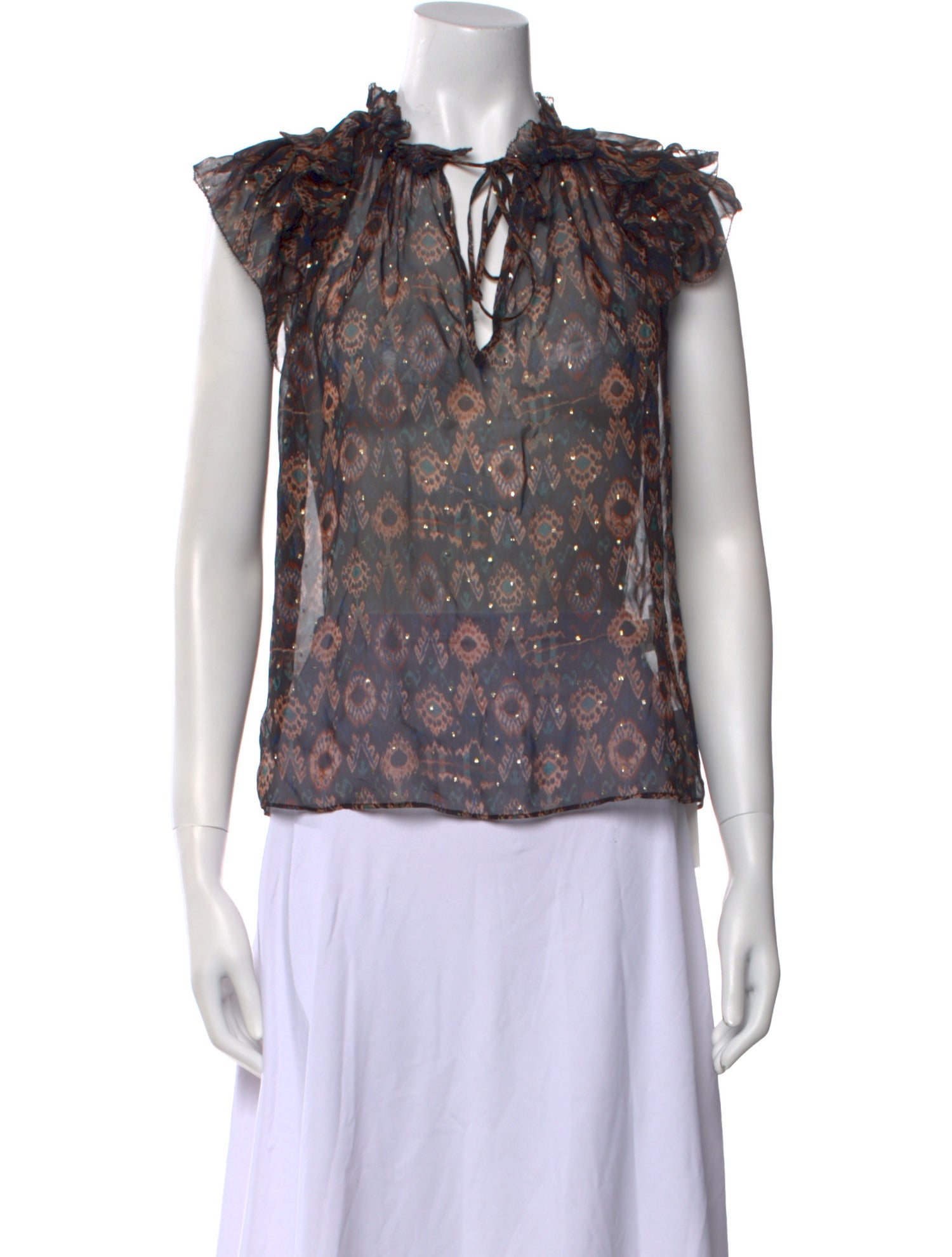 Ulla Johnson Silk Floral Print Blouse