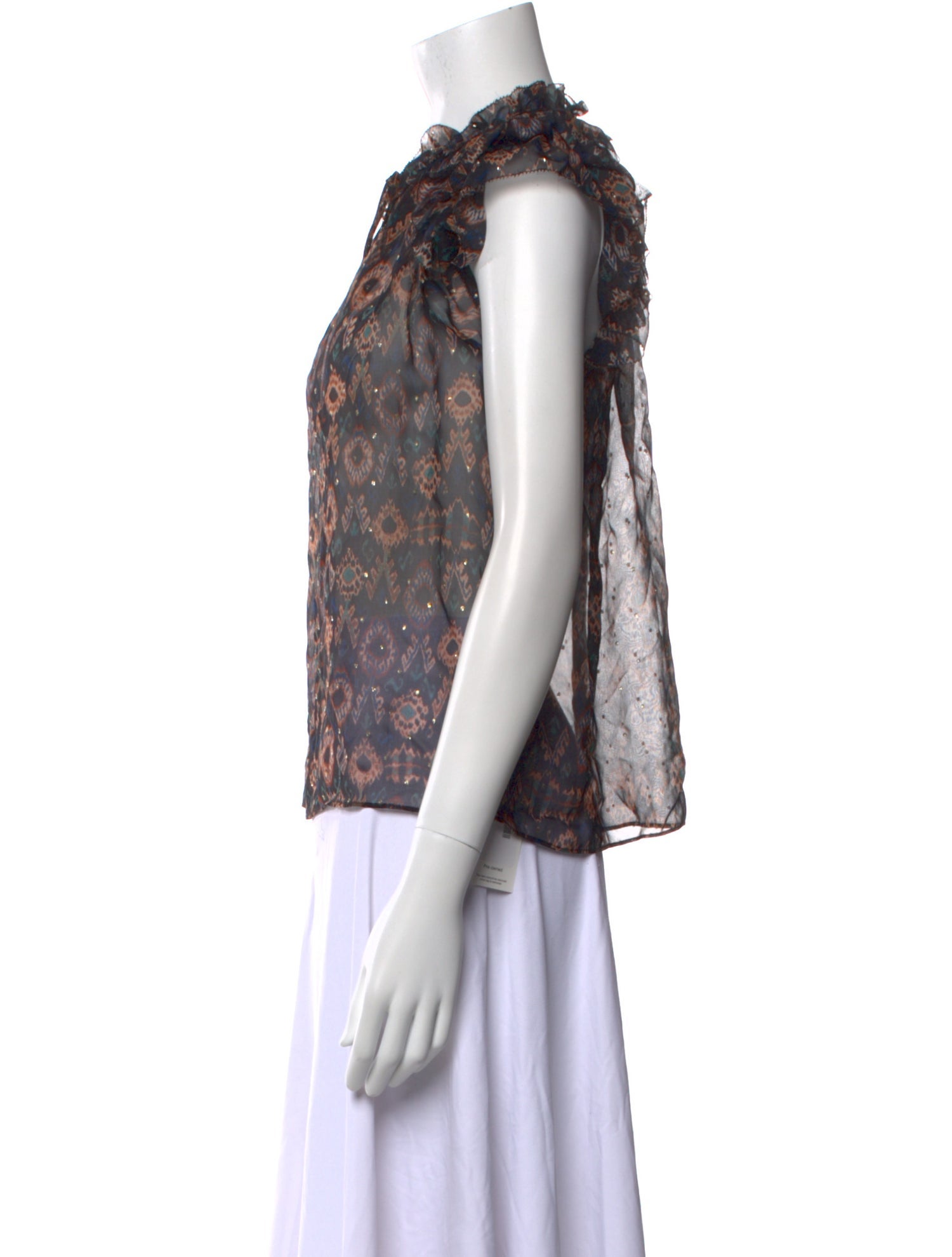 Ulla Johnson Silk Floral Print Blouse