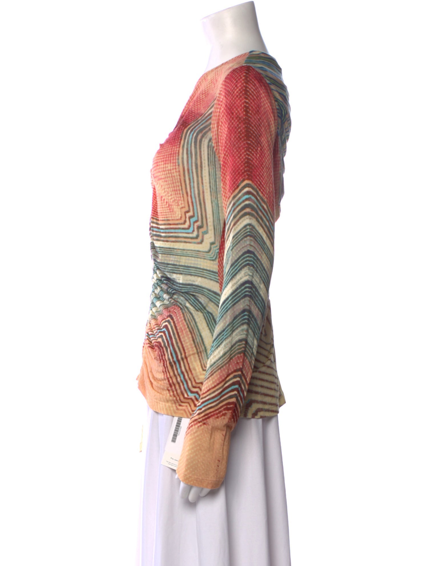 Ulla Johnson Printed V-Neck Blouse w/ Tags