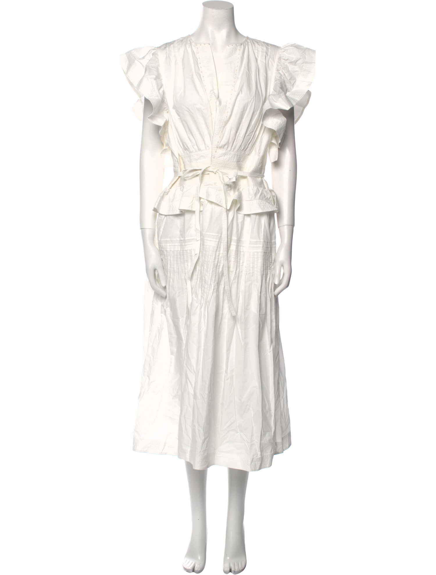 Ulla Johnson Crew Neck Midi Length Dress