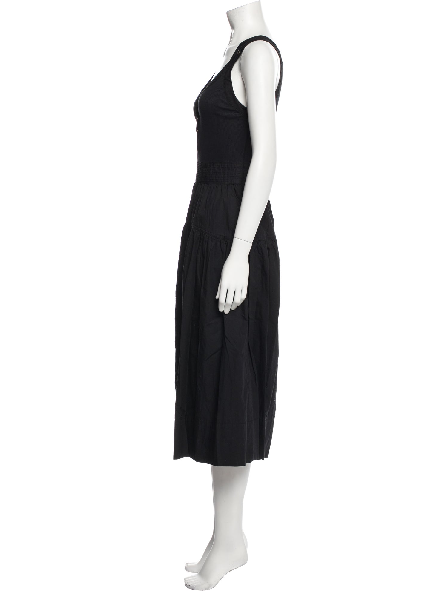 Ulla Johnson V-Neck Midi Length Dress