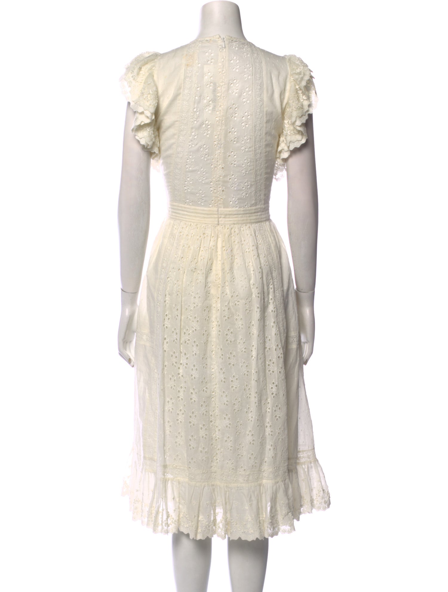 Ulla Johnson Bateau Neckline Midi Length Dress