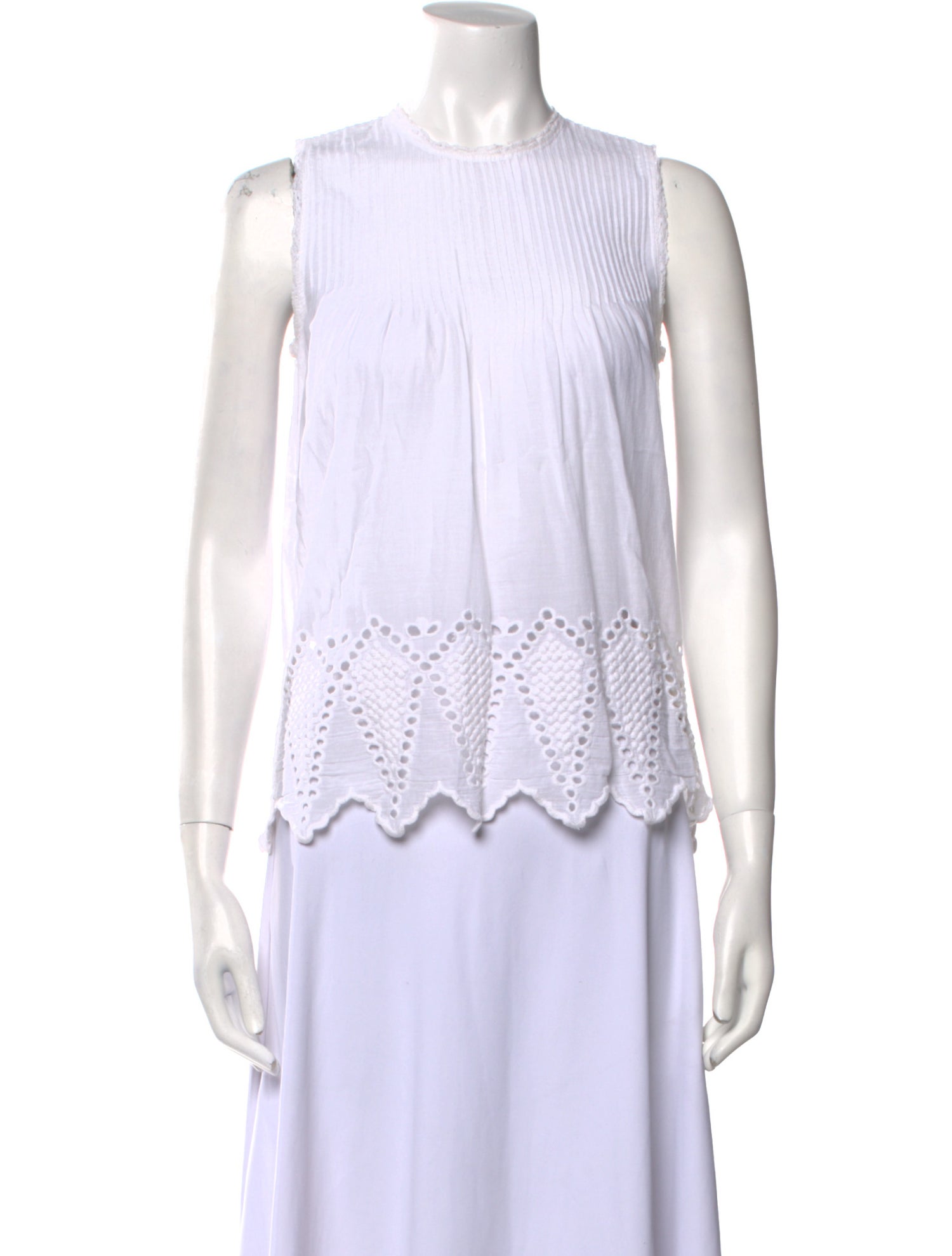 Ulla Johnson Crew Neck Sleeveless Top