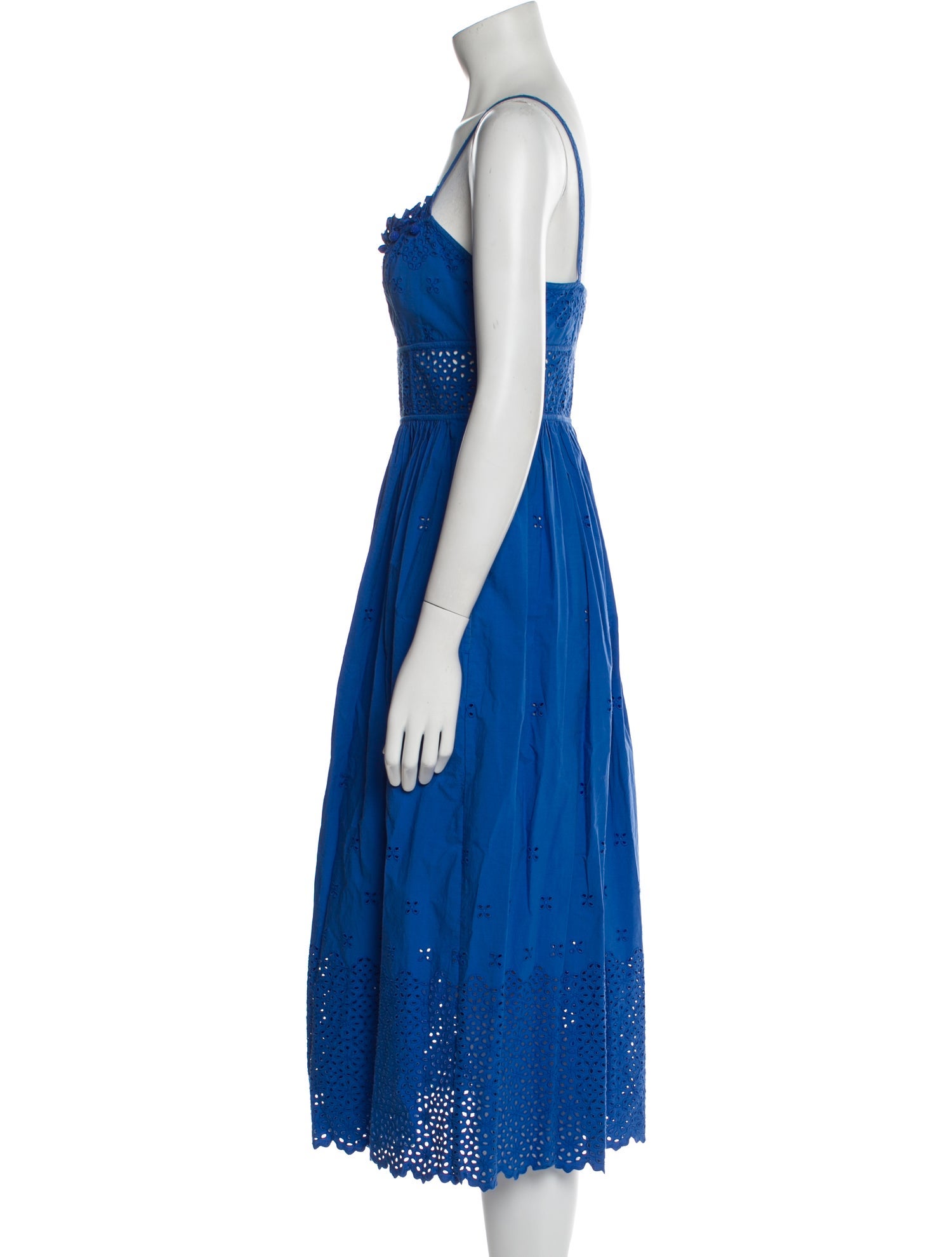 Ulla Johnson Square Neckline Midi Length Dress