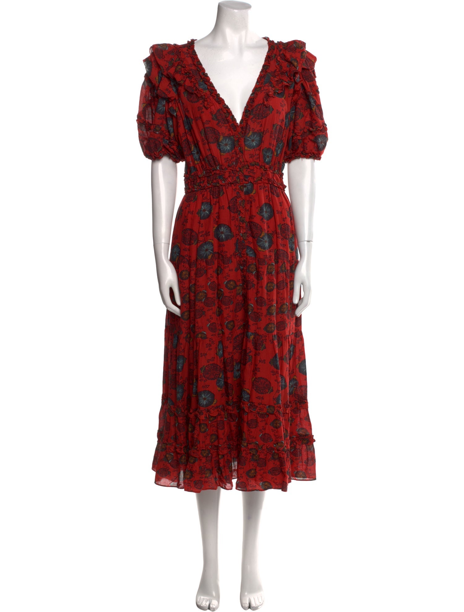 Ulla Johnson Floral Print Long Dress