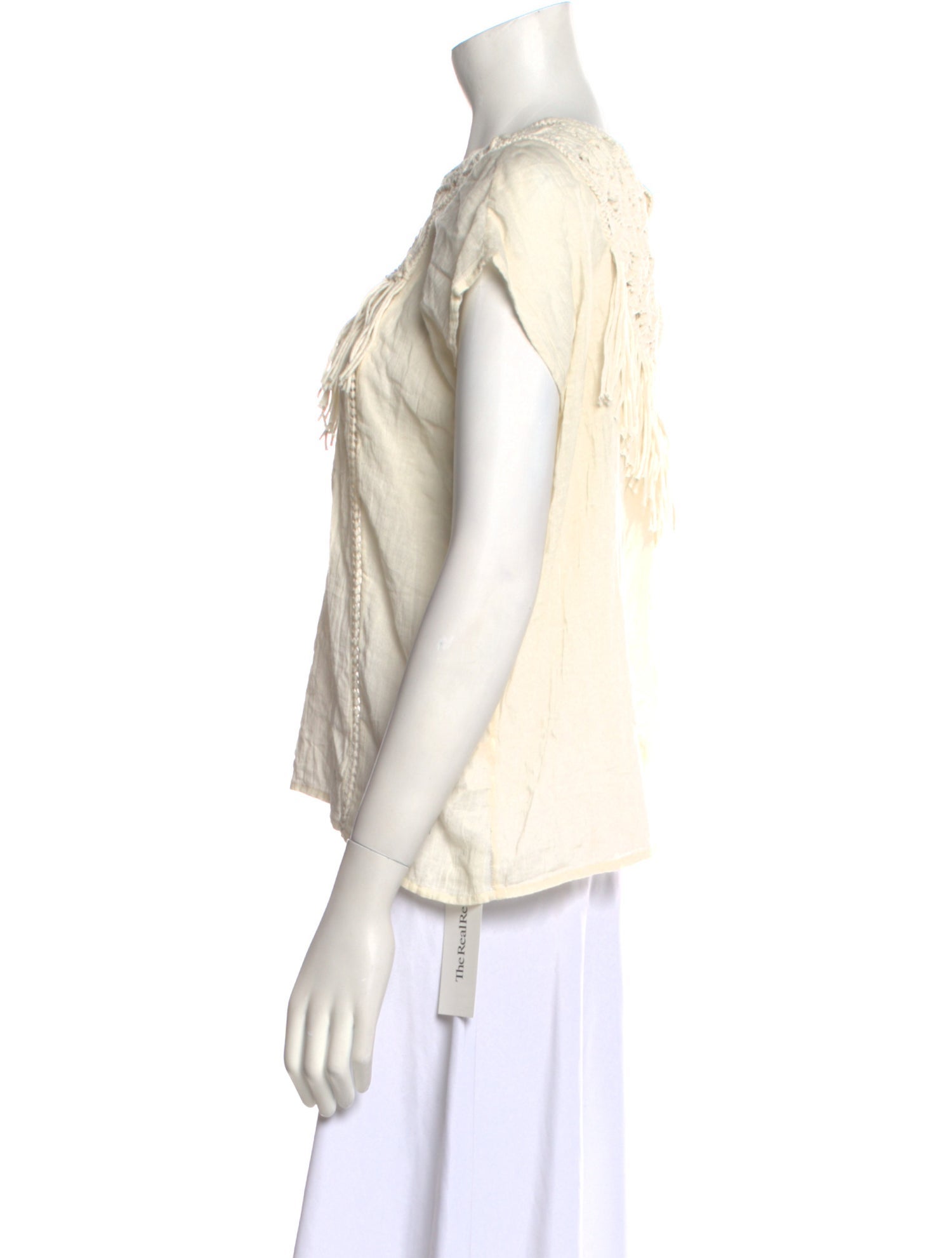 Ulla Johnson Crew Neck Short Sleeve Blouse