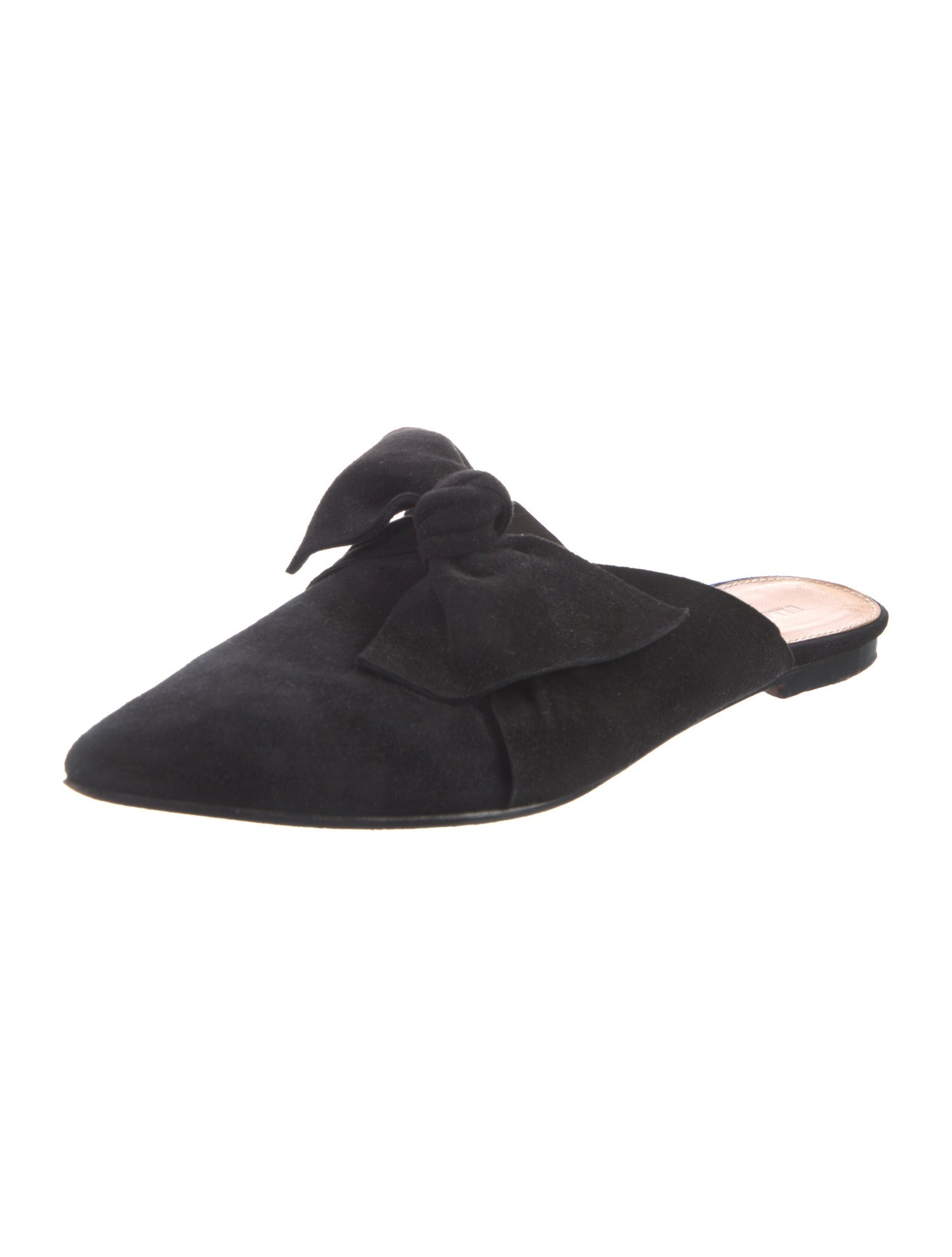 Ulla Johnson Suede Bow Accents Mules