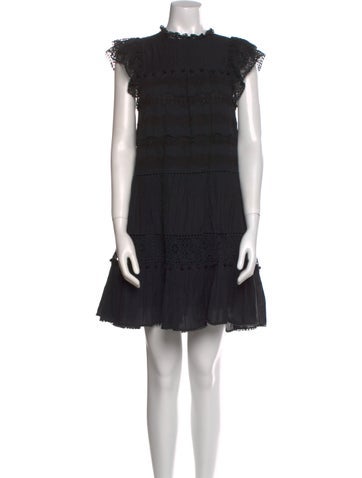 Ulla Johnson Dresses Mock Neck Mini Dress XS