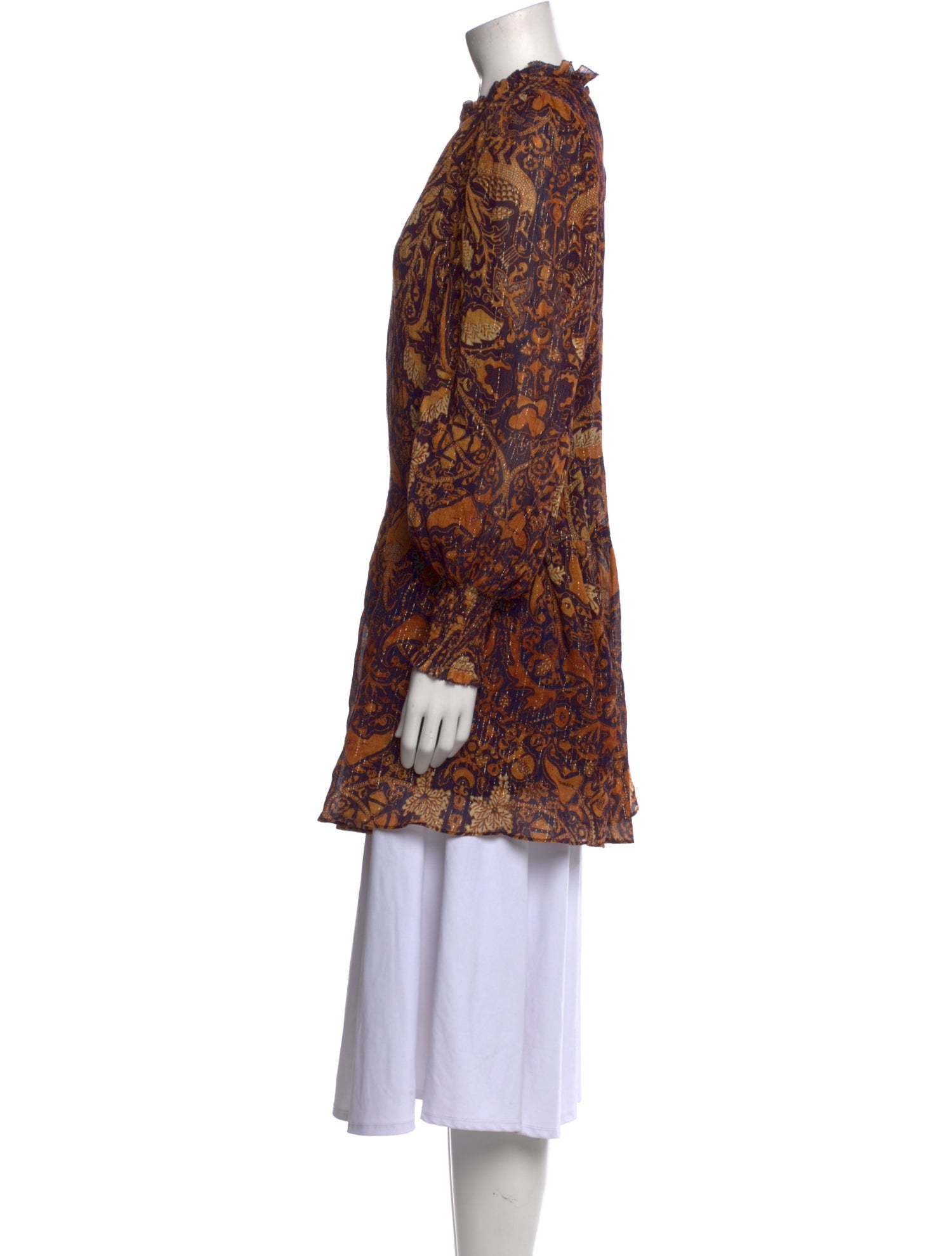 Ulla Johnson Printed Mock Neck Tunic