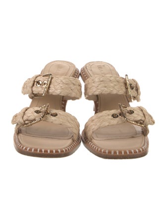 Ulla Johnson Raffia Slides