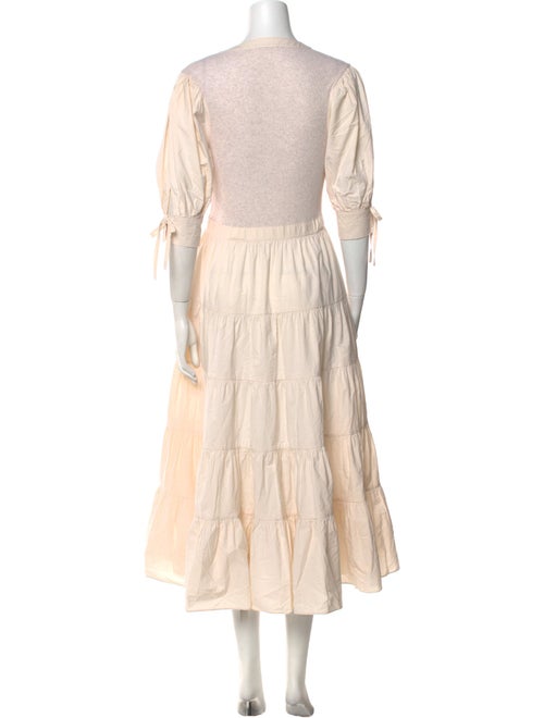 Ulla Johnson V-Neck Midi Length Dress