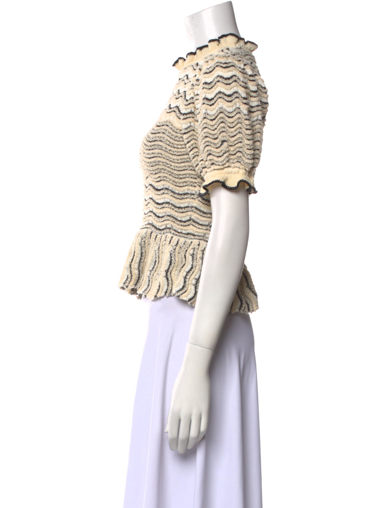 Ulla Johnson Striped Mock Neck Sweater