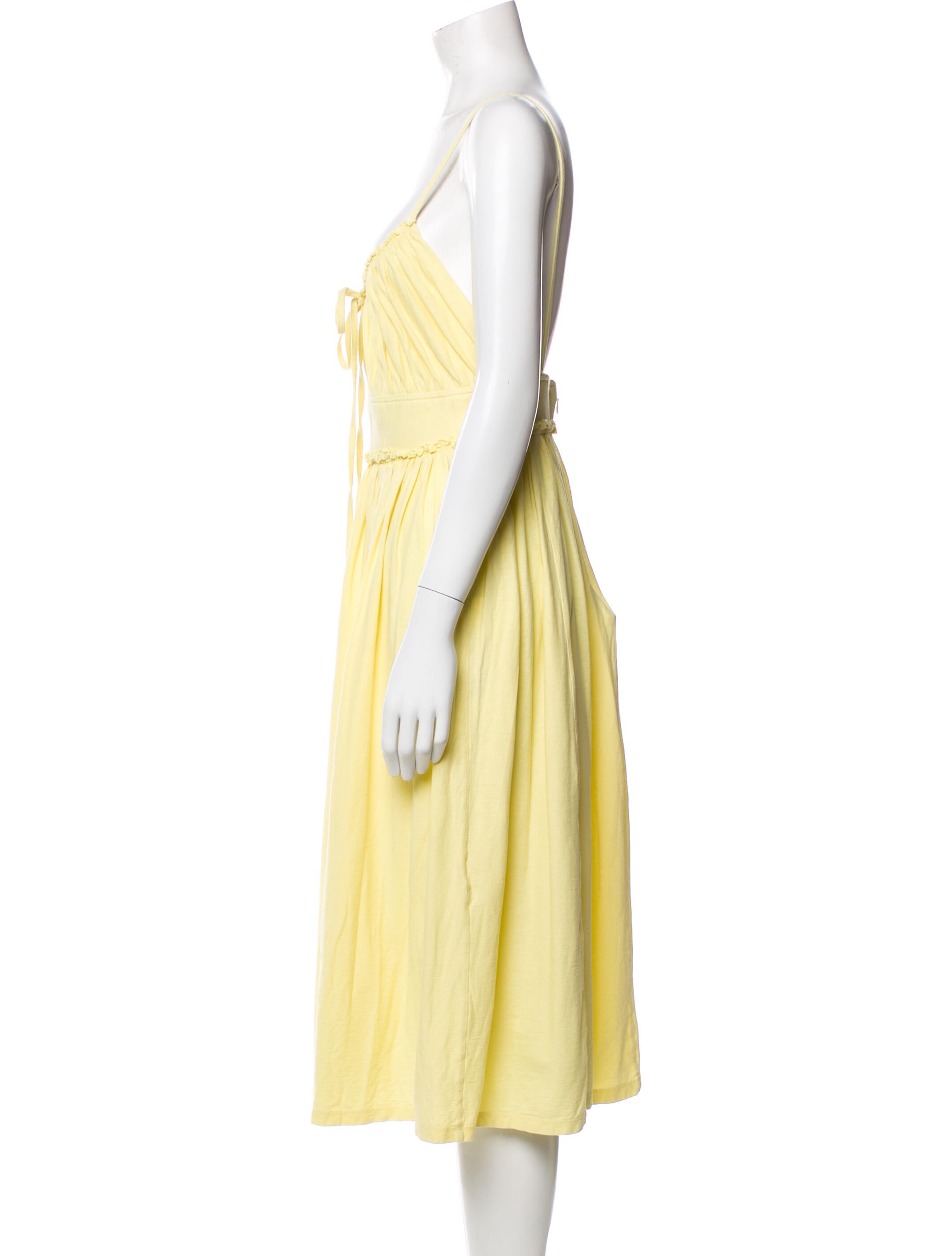 Ulla Johnson Scoop Neck Midi Length Dress