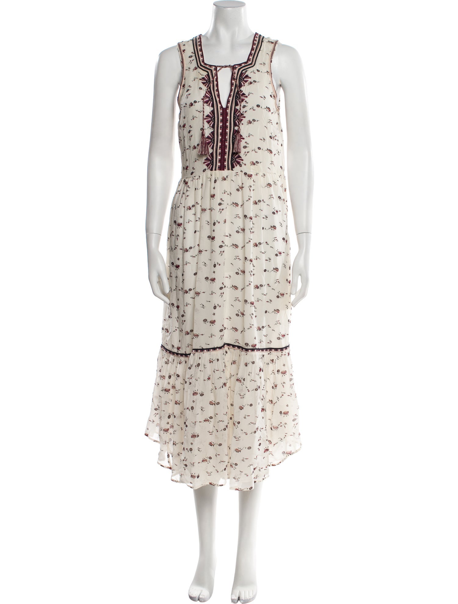 Ulla Johnson Silk Midi Length Dress