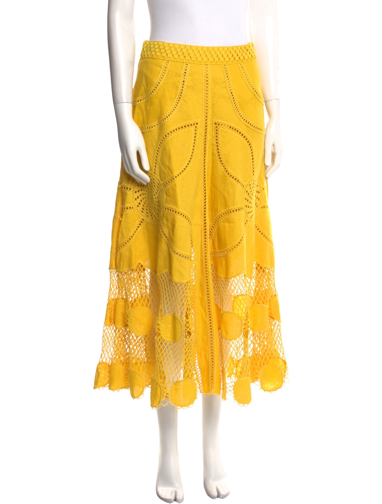 Ulla Johnson Linen Midi Length Skirt w/ Tags