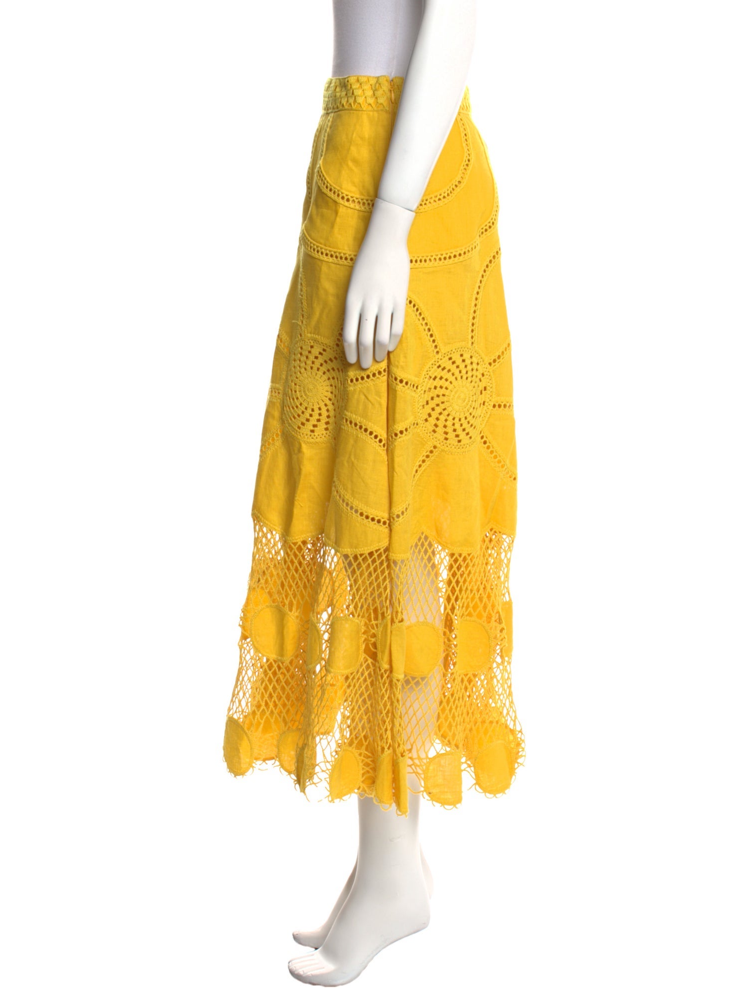 Ulla Johnson Linen Midi Length Skirt w/ Tags