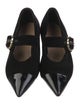 Ulla Johnson Velvet Leather Trim Embellishment Mary Jane Flats