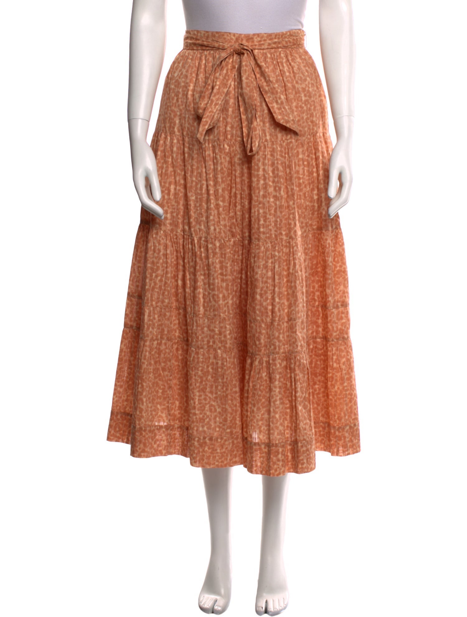 Ulla Johnson Animal Print Midi Length Skirt