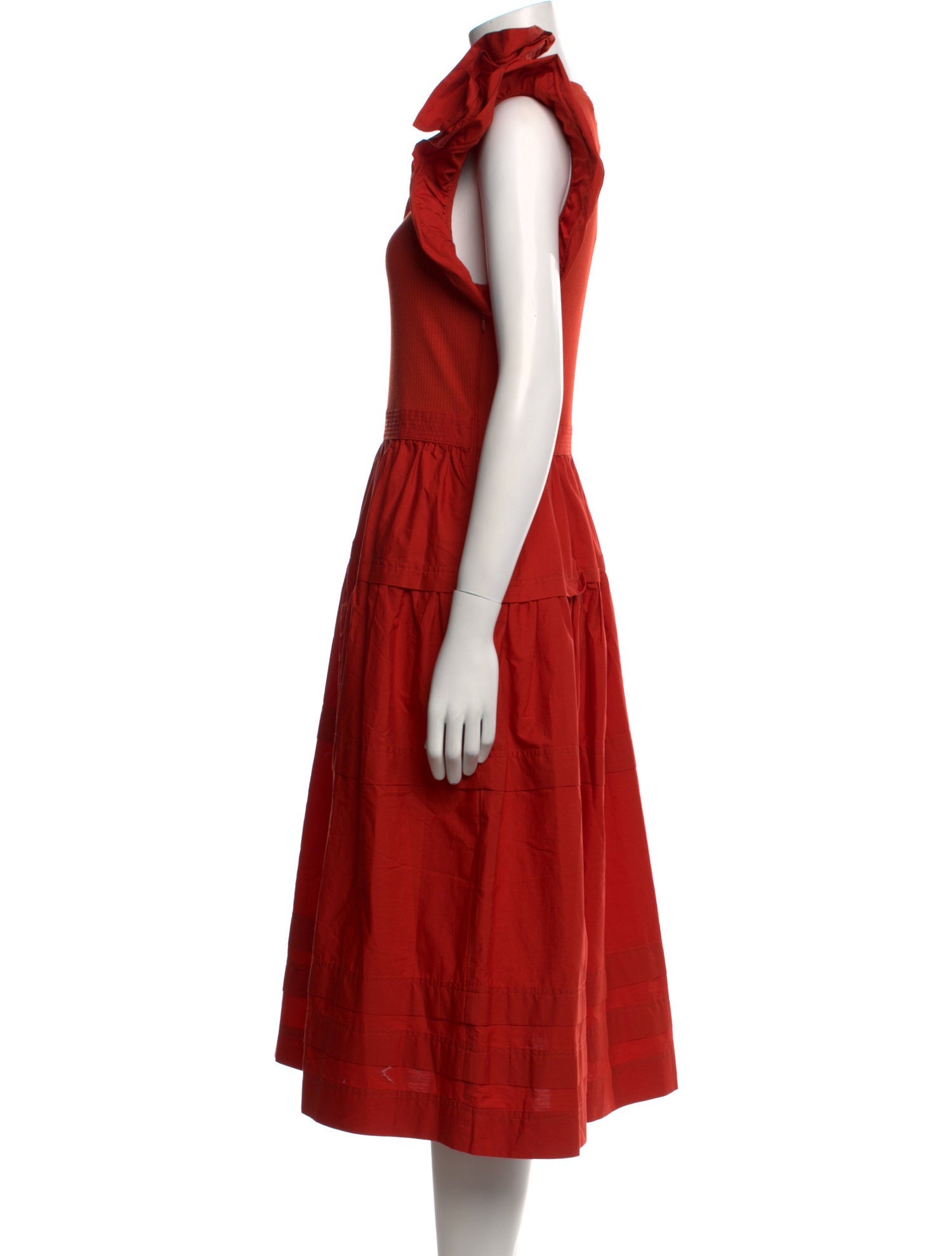 Ulla Johnson Crew Neck Midi Length Dress