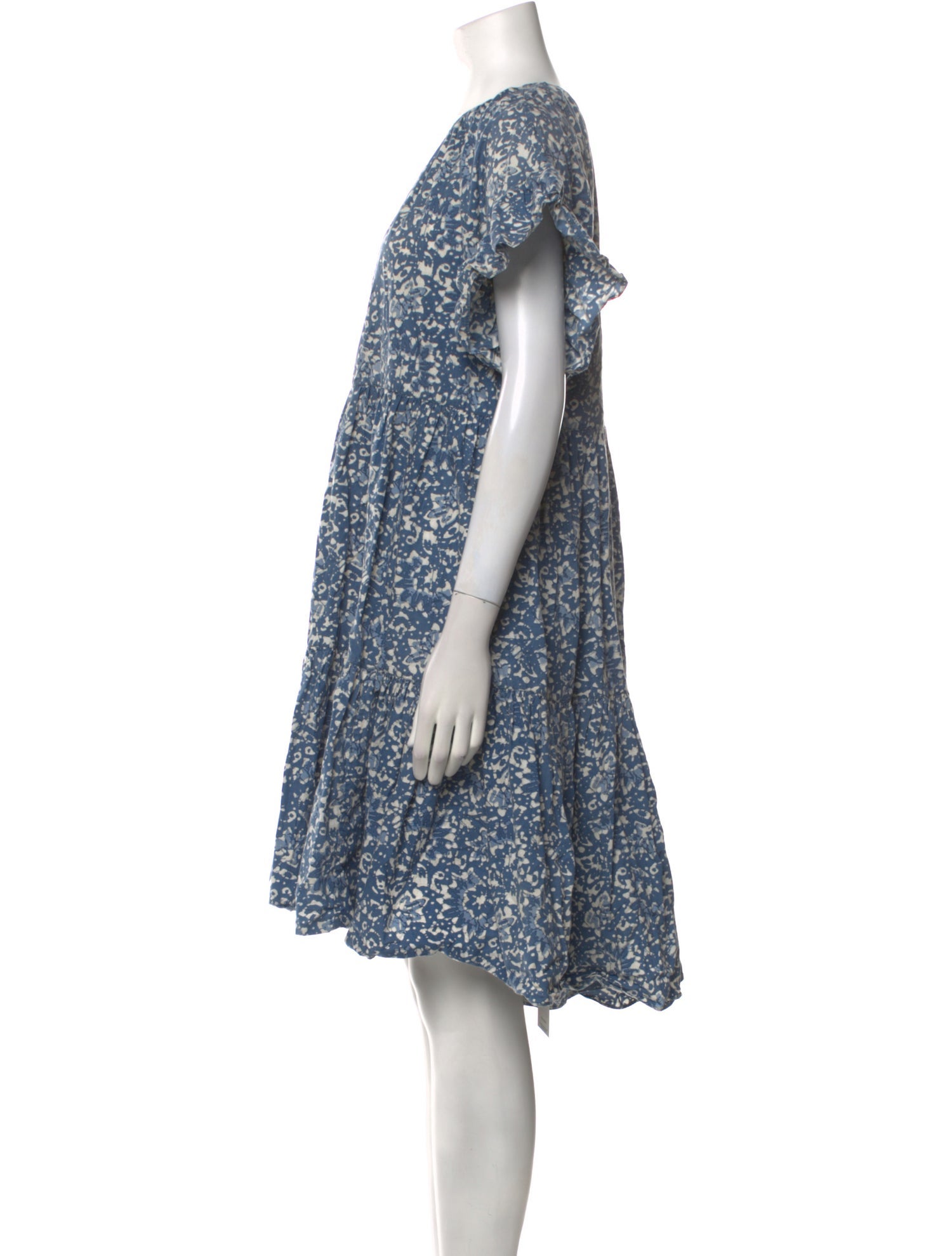 Ulla Johnson Floral Print Midi Length Dress