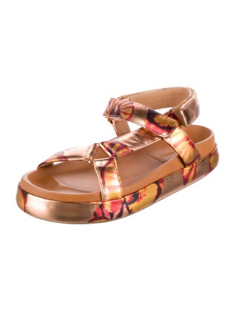 Ulla Johnson Leather Printed Sandals