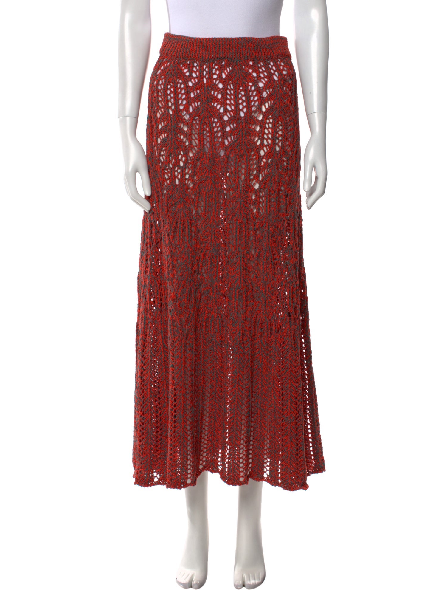 Ulla Johnson Lace Pattern Midi Length Skirt