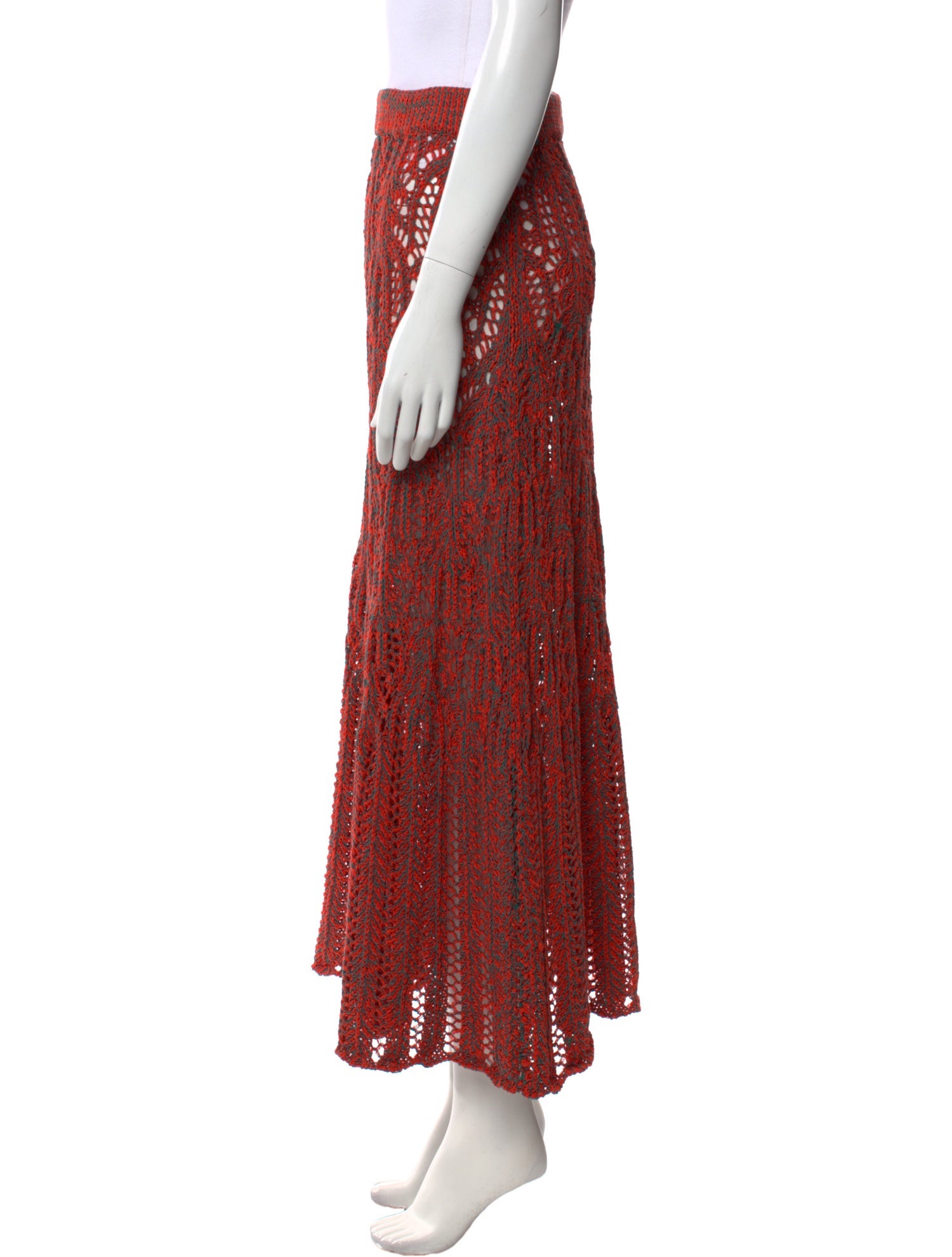 Ulla Johnson Lace Pattern Midi Length Skirt