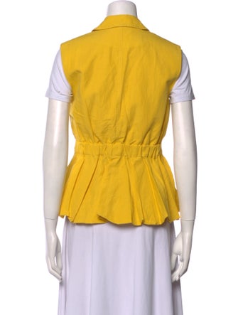 Ulla Johnson V-Neck Short Sleeve Button-Up Top