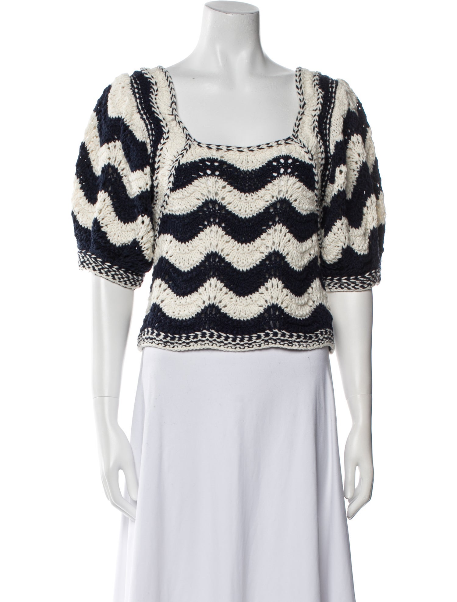 Ulla Johnson Striped Scoop Neck Sweater