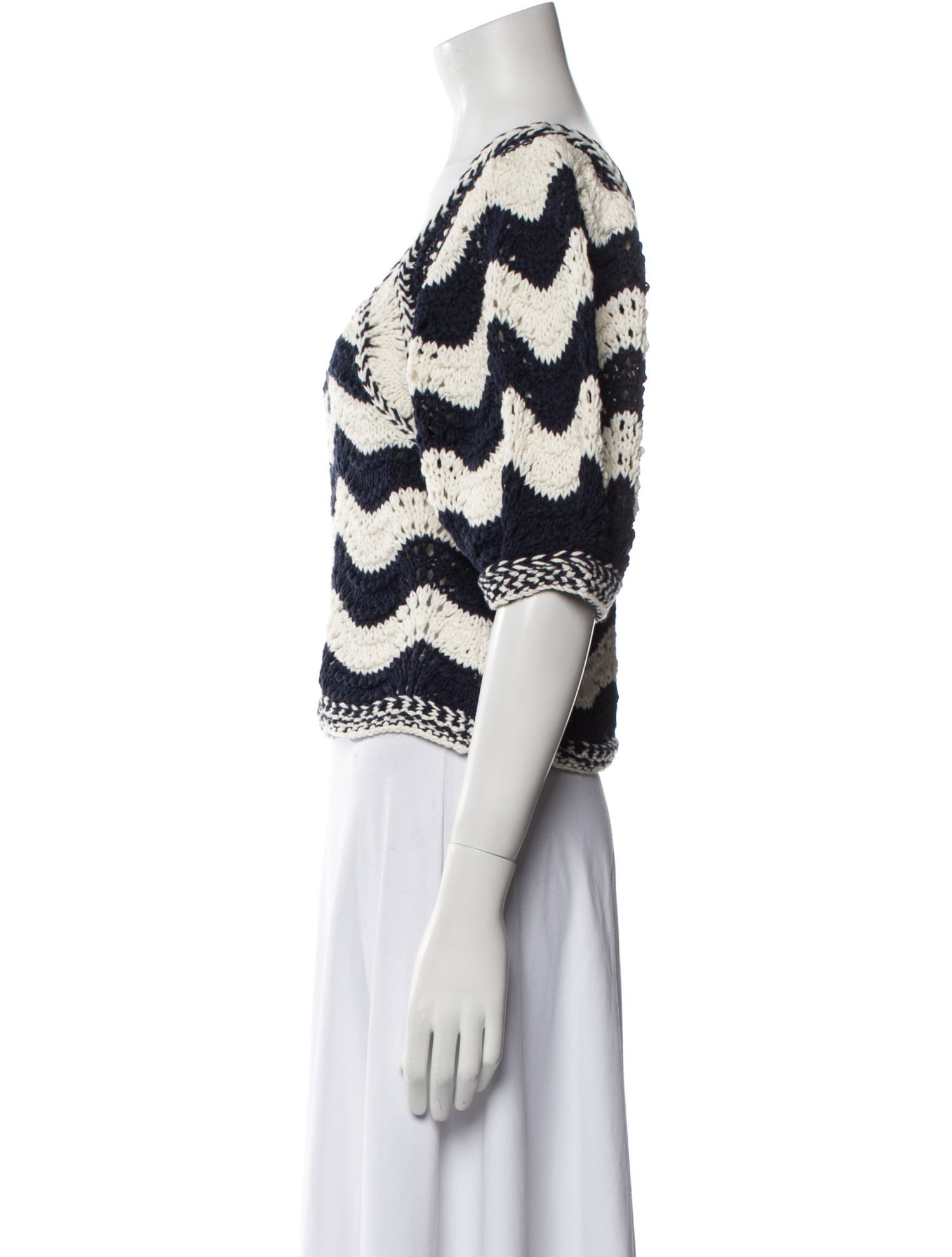 Ulla Johnson Striped Scoop Neck Sweater