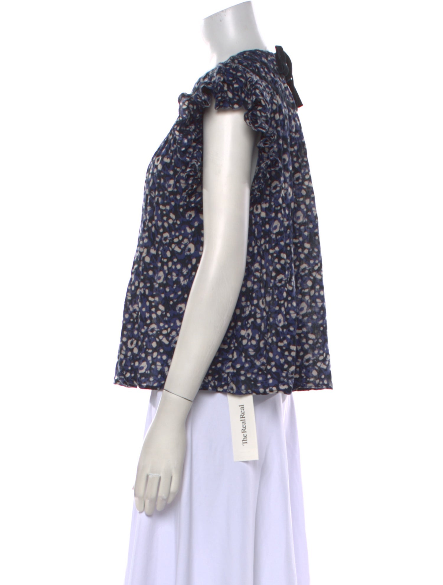 Ulla Johnson Crew Neck Short Sleeve Blouse