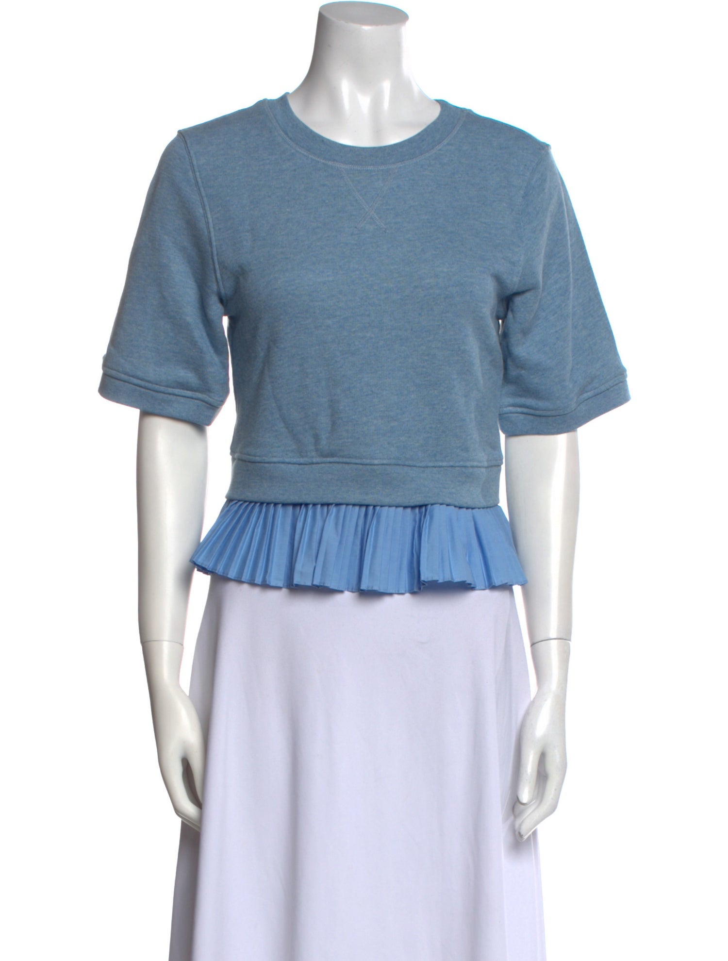 Ulla Johnson Crew Neck Short Sleeve Crop Top w/ Tags