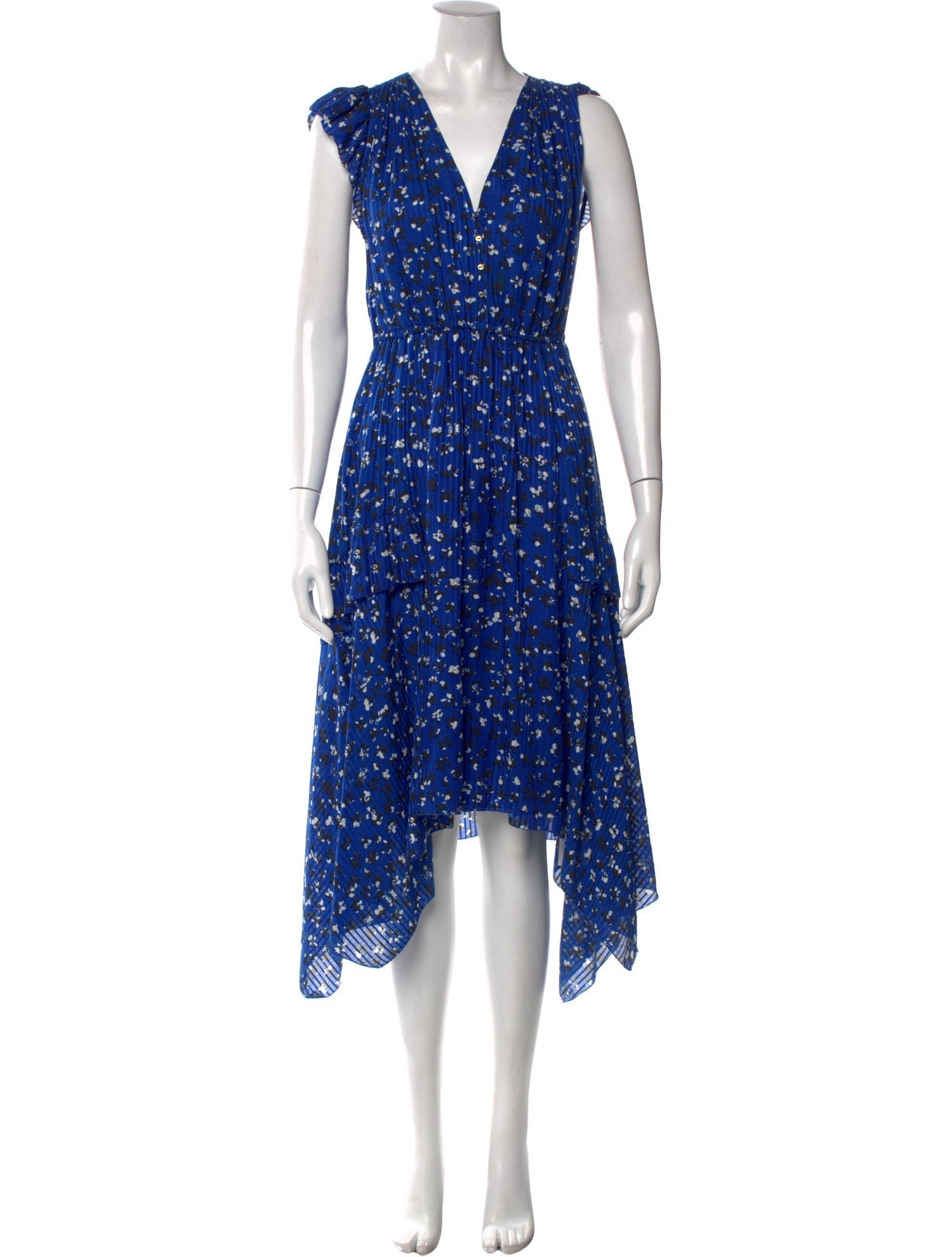 Ulla Johnson Floral Print Midi Length Dress