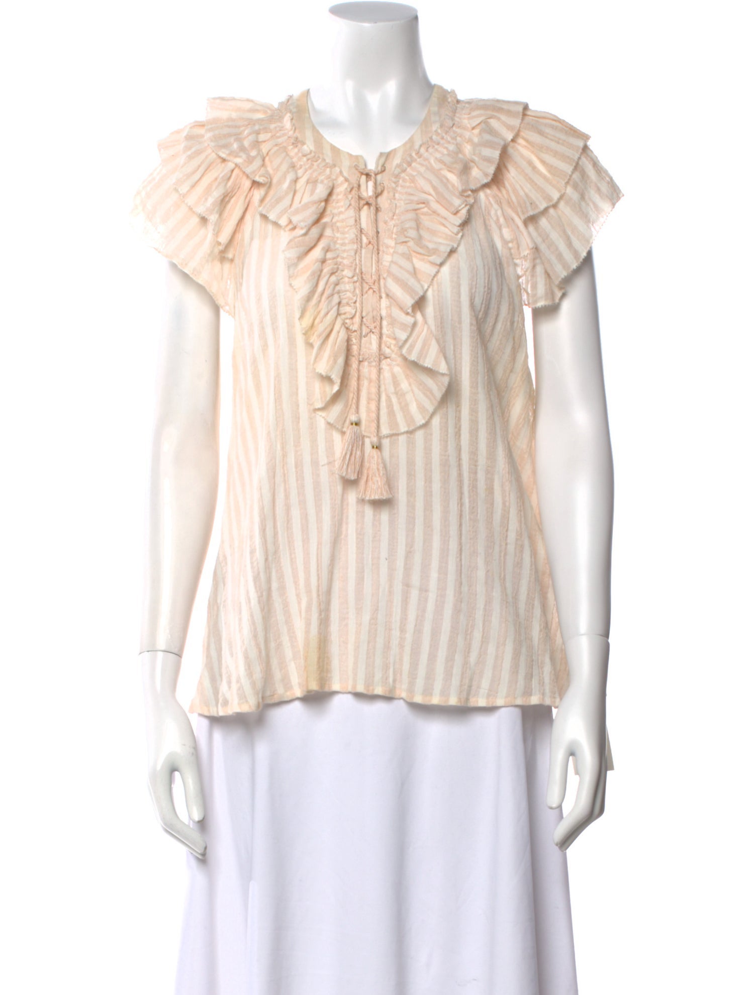 Ulla Johnson Crew Neck Short Sleeve Blouse