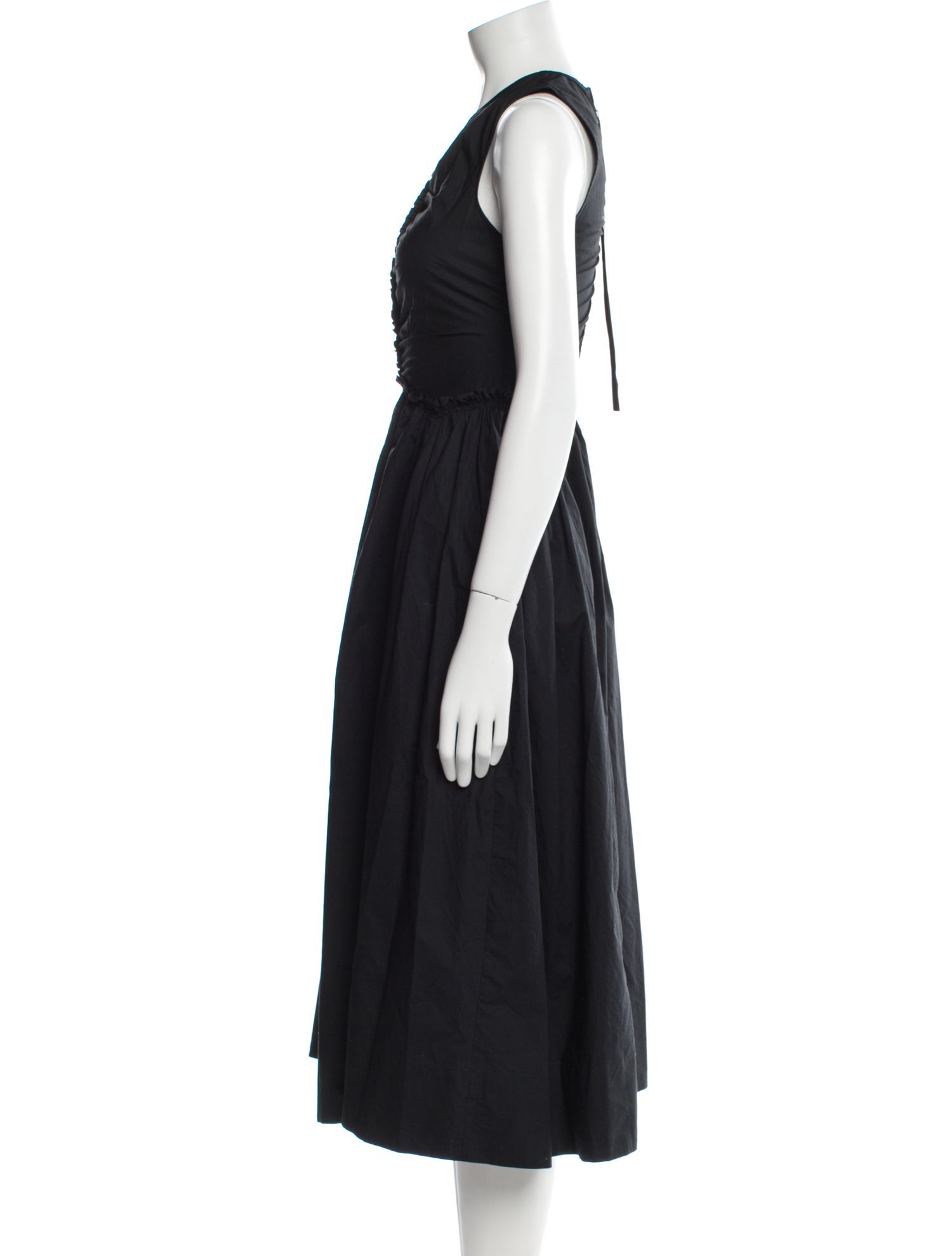 Ulla Johnson V-Neck Midi Length Dress