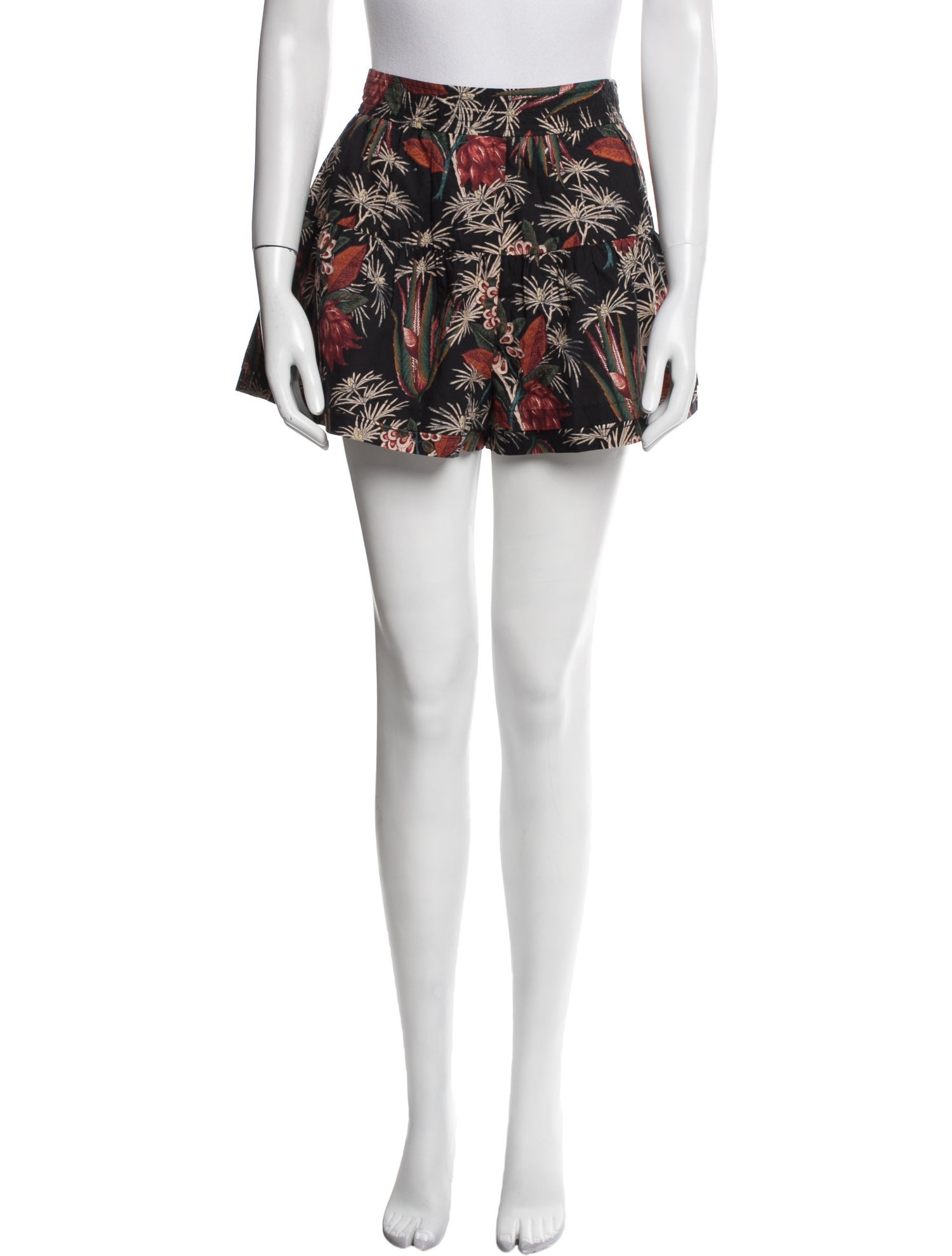Ulla Johnson Floral Print Mini Shorts